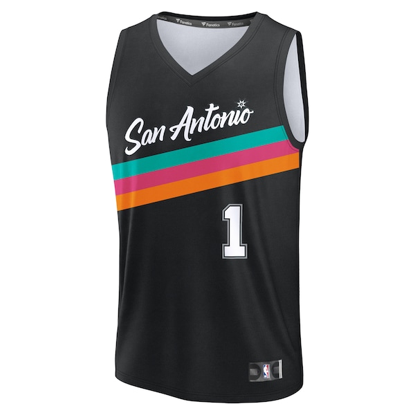 Victor Wembanyama San Antonio Spurs  2025/26 City Edition Fast Break Jersey - Black