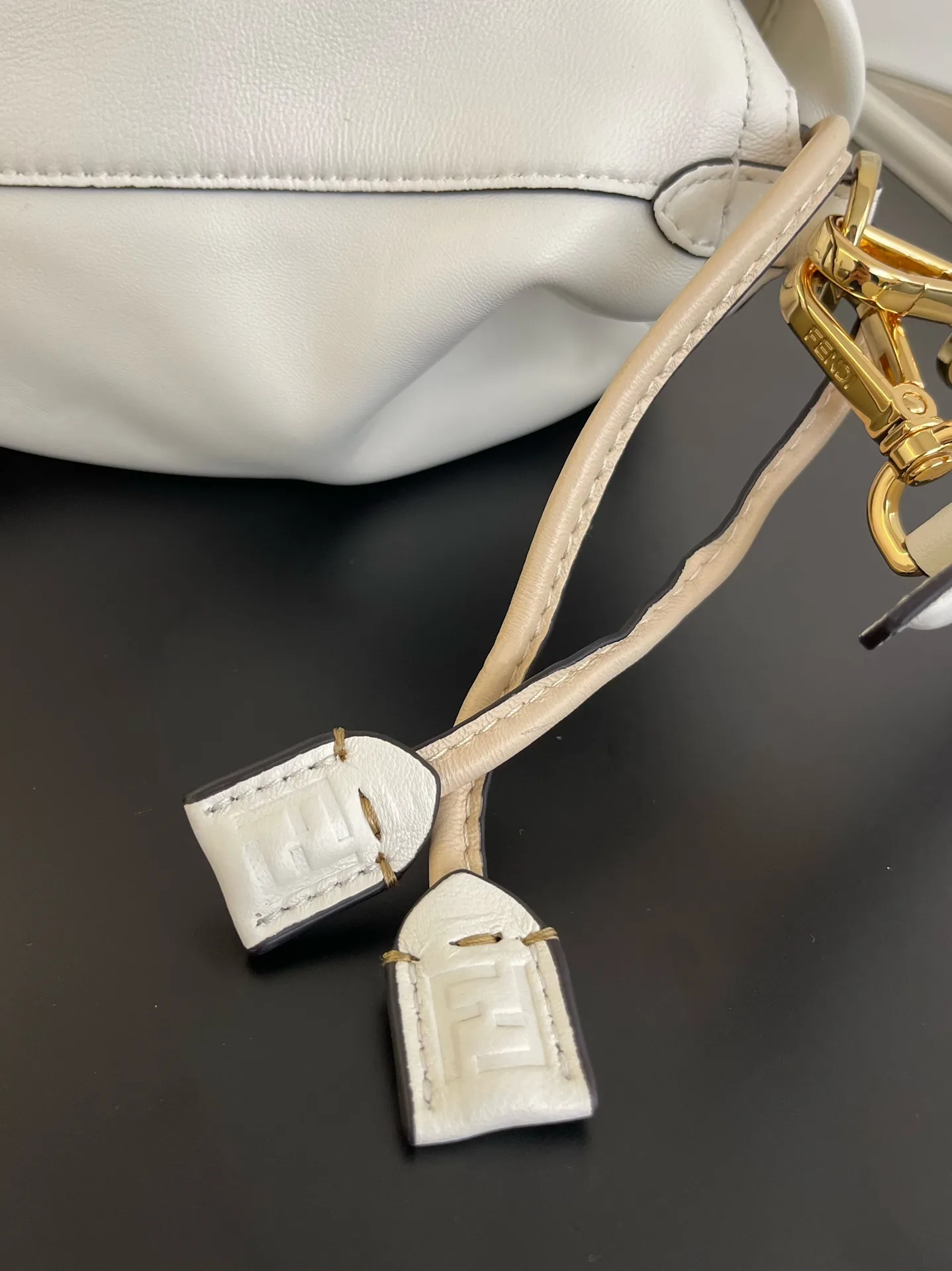 Fendi Baguette White Lambskin Bucket Bag product photo from LabelPicks