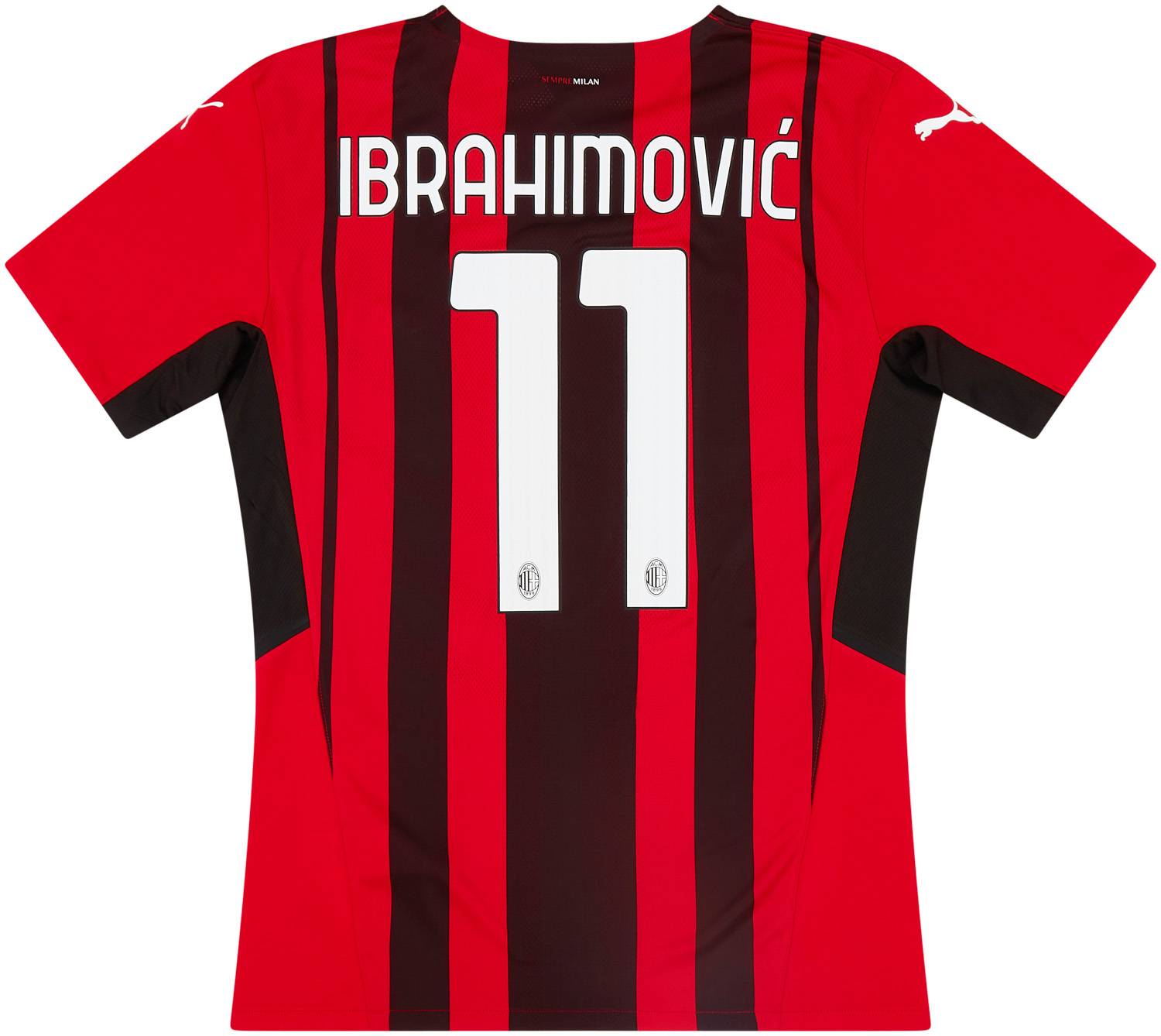 Ibrahimović AC Milan 2021-22 Home Player Jersey- Red/Black