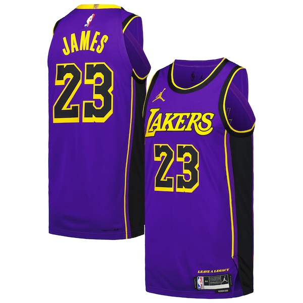 LeBron James Los Angeles Lakers Jordan Brand Authentic Player Jersey - Statement Edition - Purple