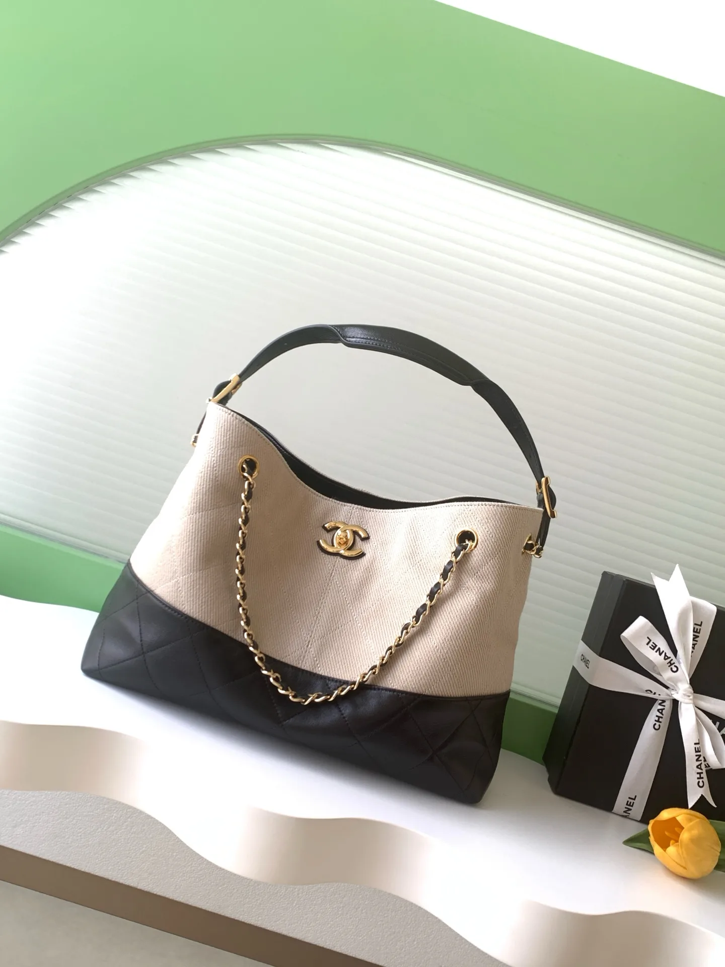 Chanel Black Quilted Leather Hobo Bag product photo from LabelPicks