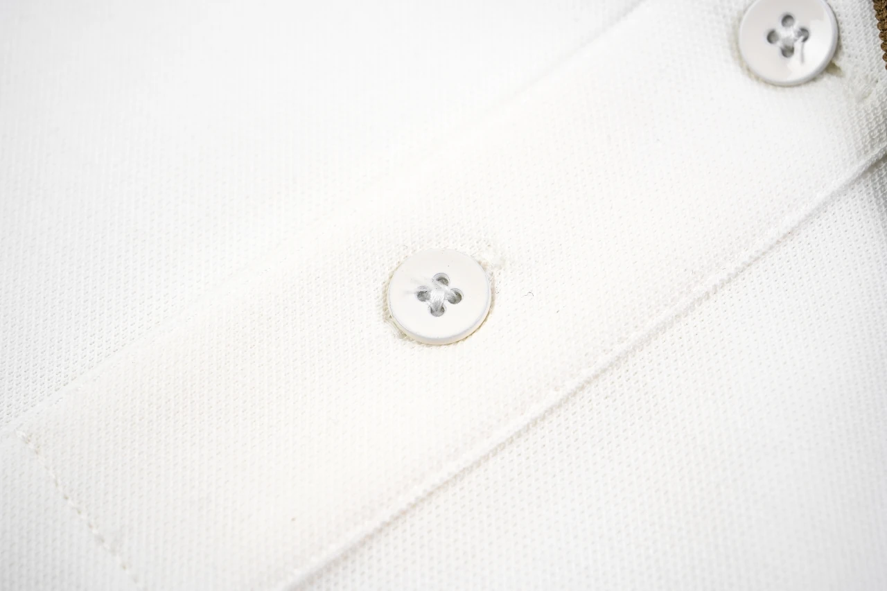 Brunello Cucinelli White Contrast-Collar Pique Polo Shirt product photo from LabelPicks