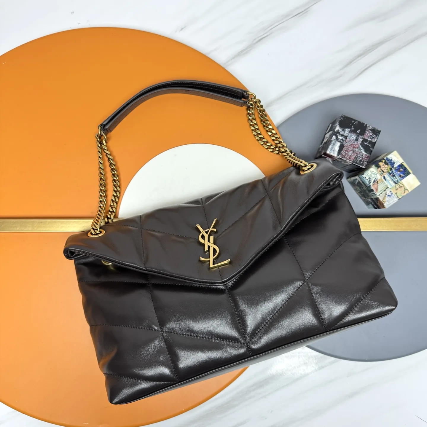 Saint Laurent Brown Loulou Quilted Leather Shoulder Bag product photo from LabelPicks