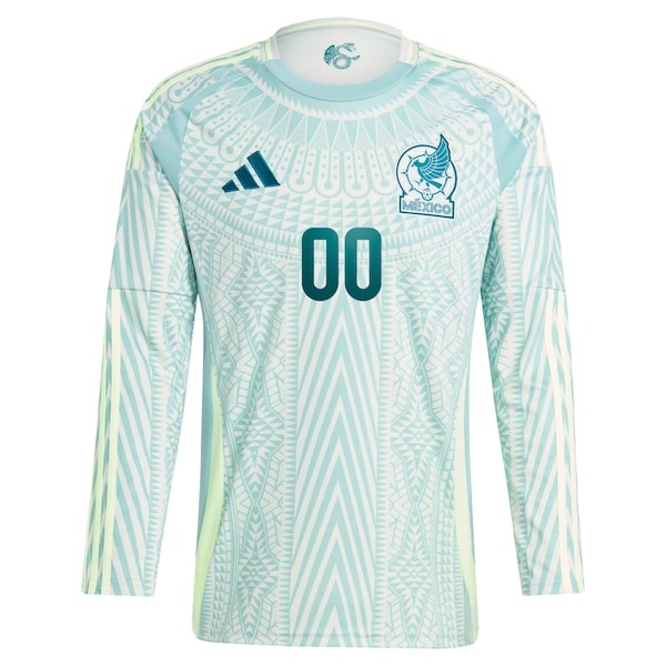 Mexico National Team adidas 2024 Away Replica Custom Long Sleeve Jersey - Green