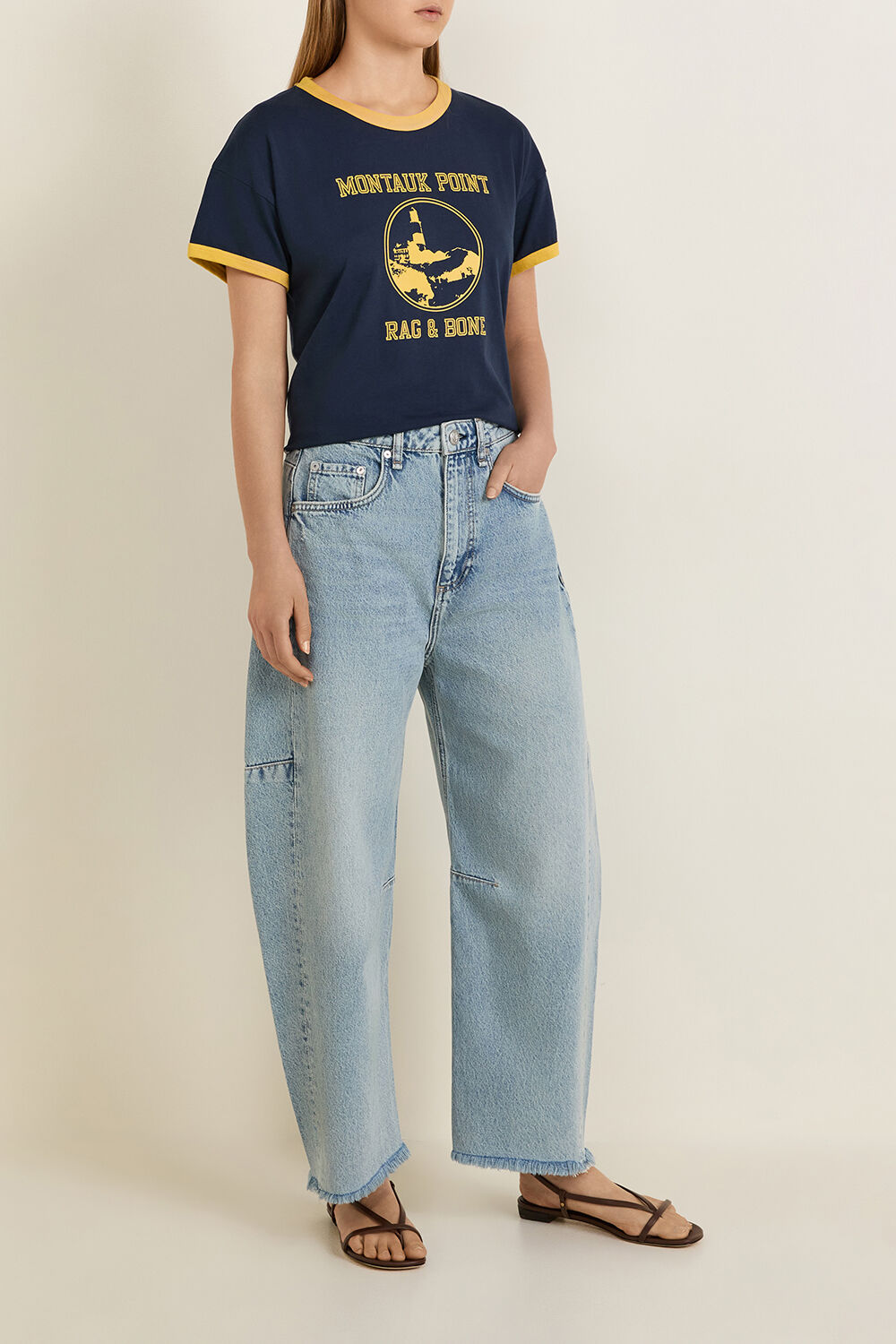 RAG & BONE מכנסי ג'ינס בגזרת בלון