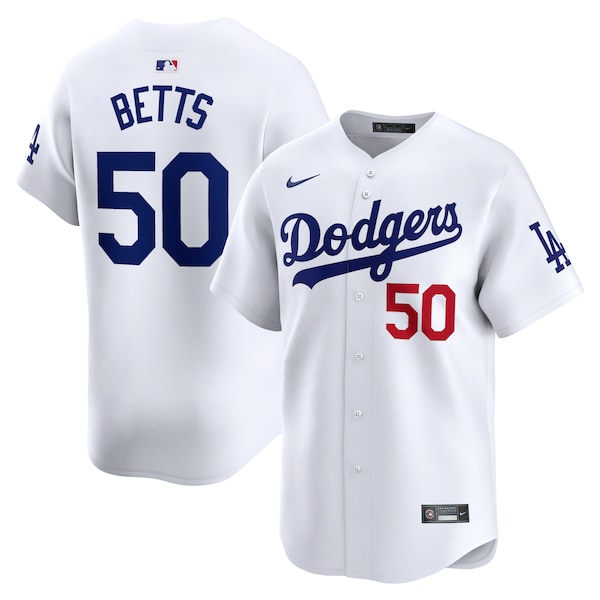 Mookie Betts Los Angeles Dodgers Nike Home Limited Player Jersey - White/Gray