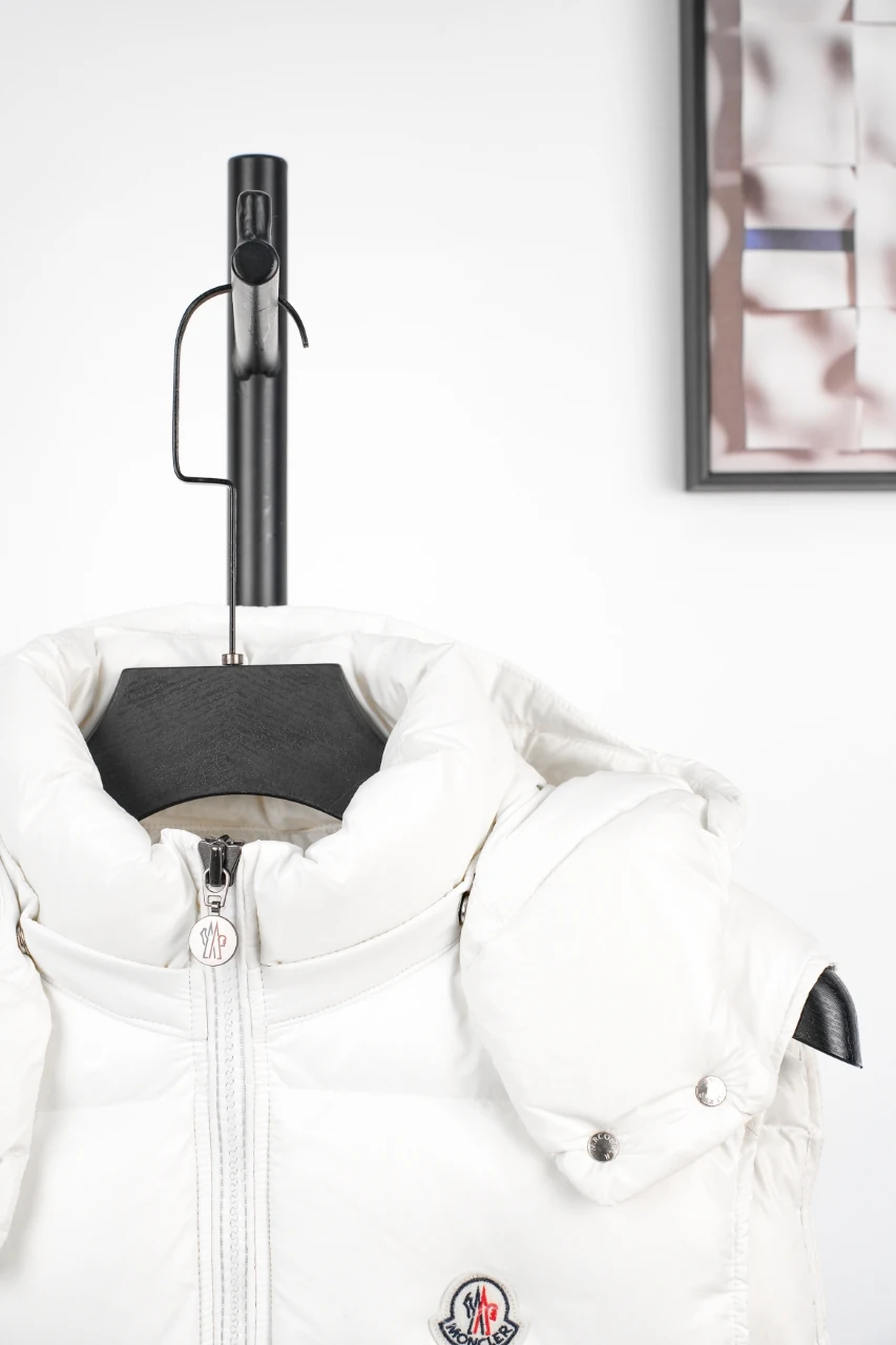 Moncler White Glossy Ski Down Vest product photo from LabelPicks