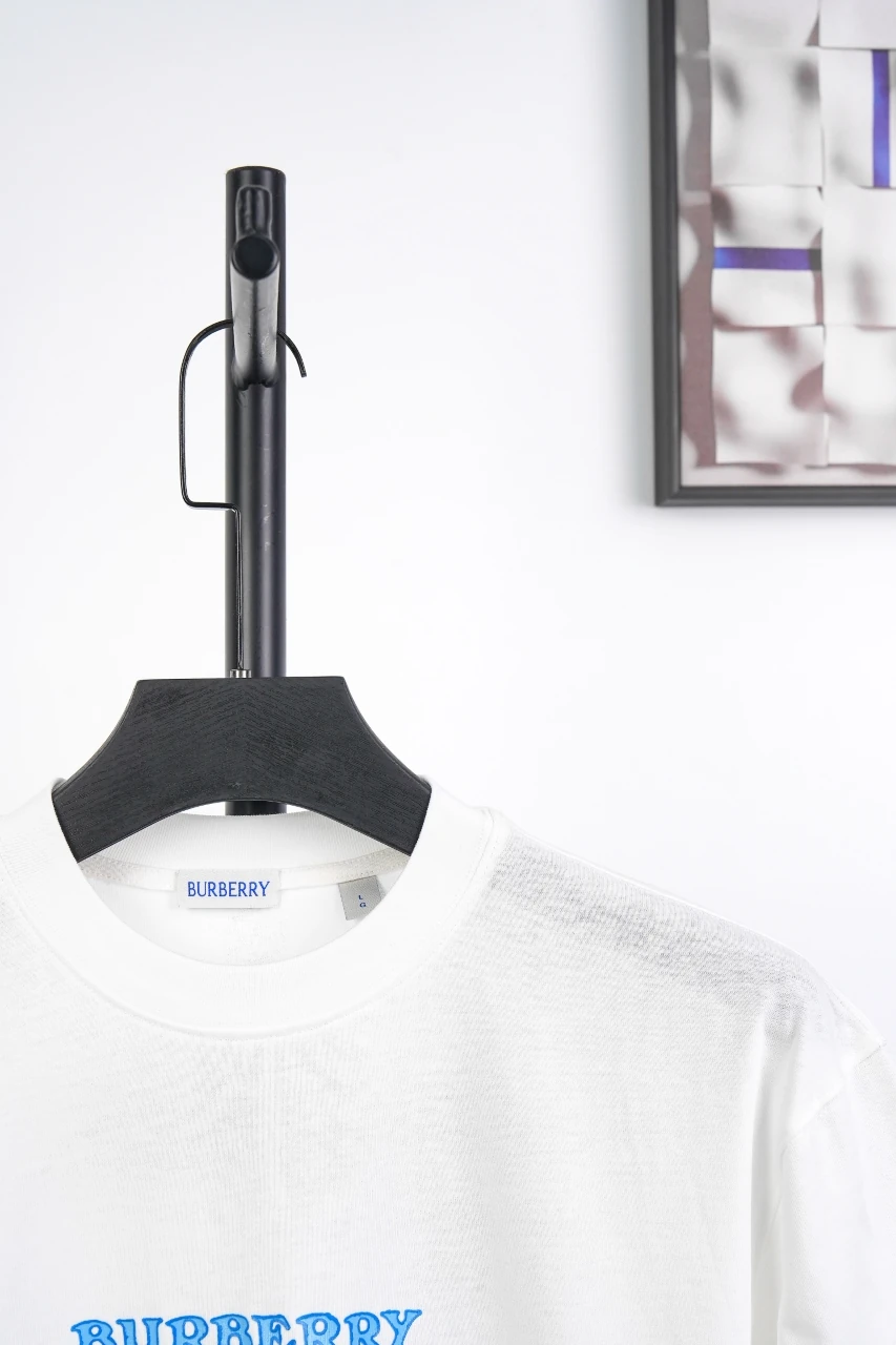 Burberry White Front Letter Back Knight Print T-Shirt product photo from LabelPicks