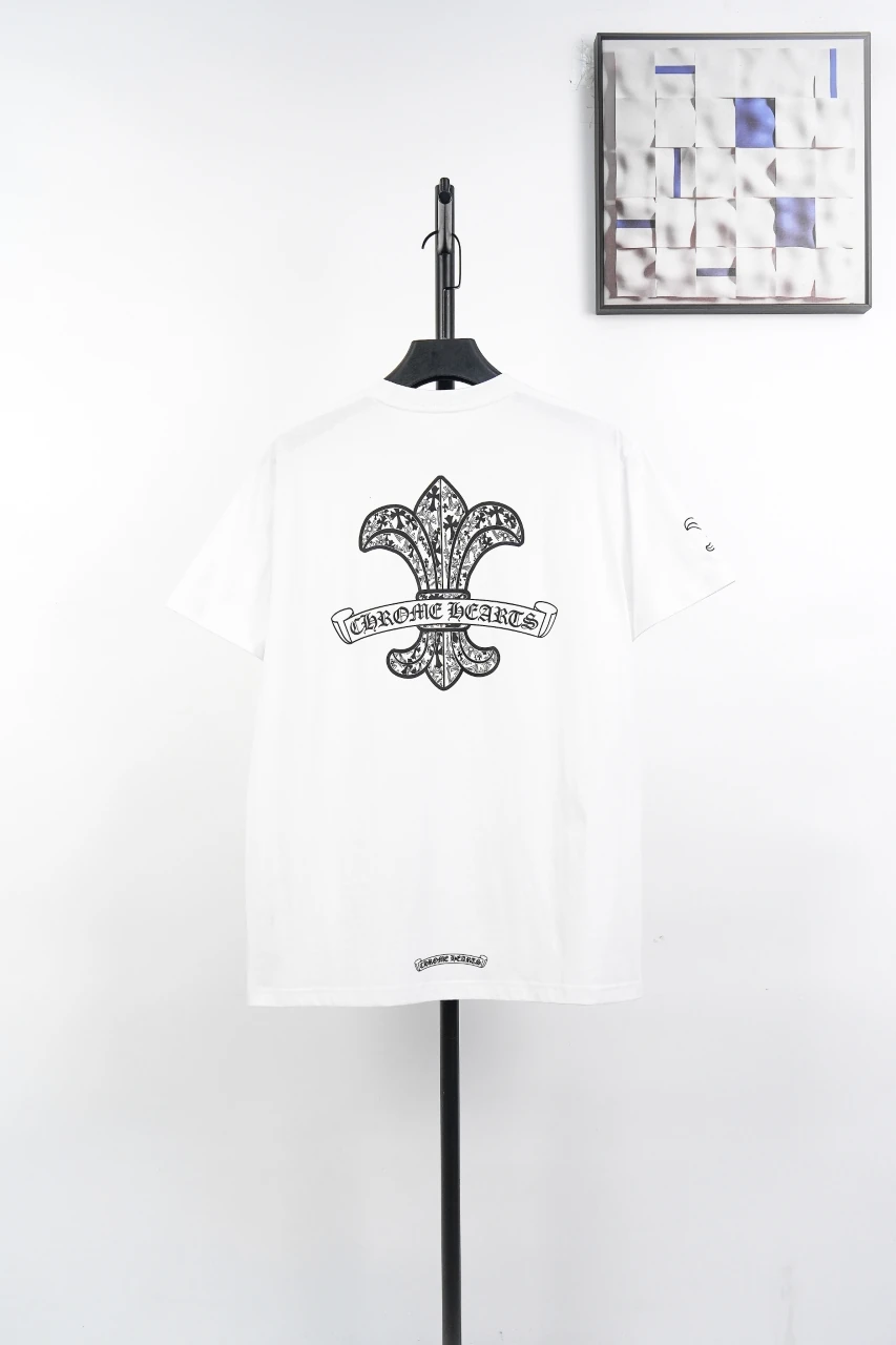 Chrome Hearts White Distressed Sanskrit Iris T-Shirt product photo from LabelPicks