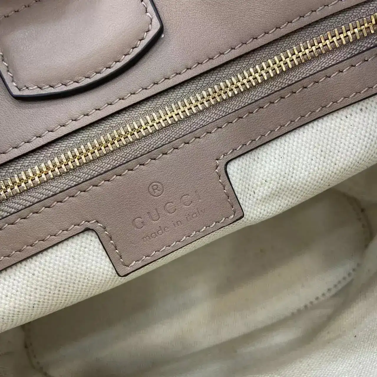Gucci Grey Smooth Leather Bucket Bag product photo from LabelPicks
