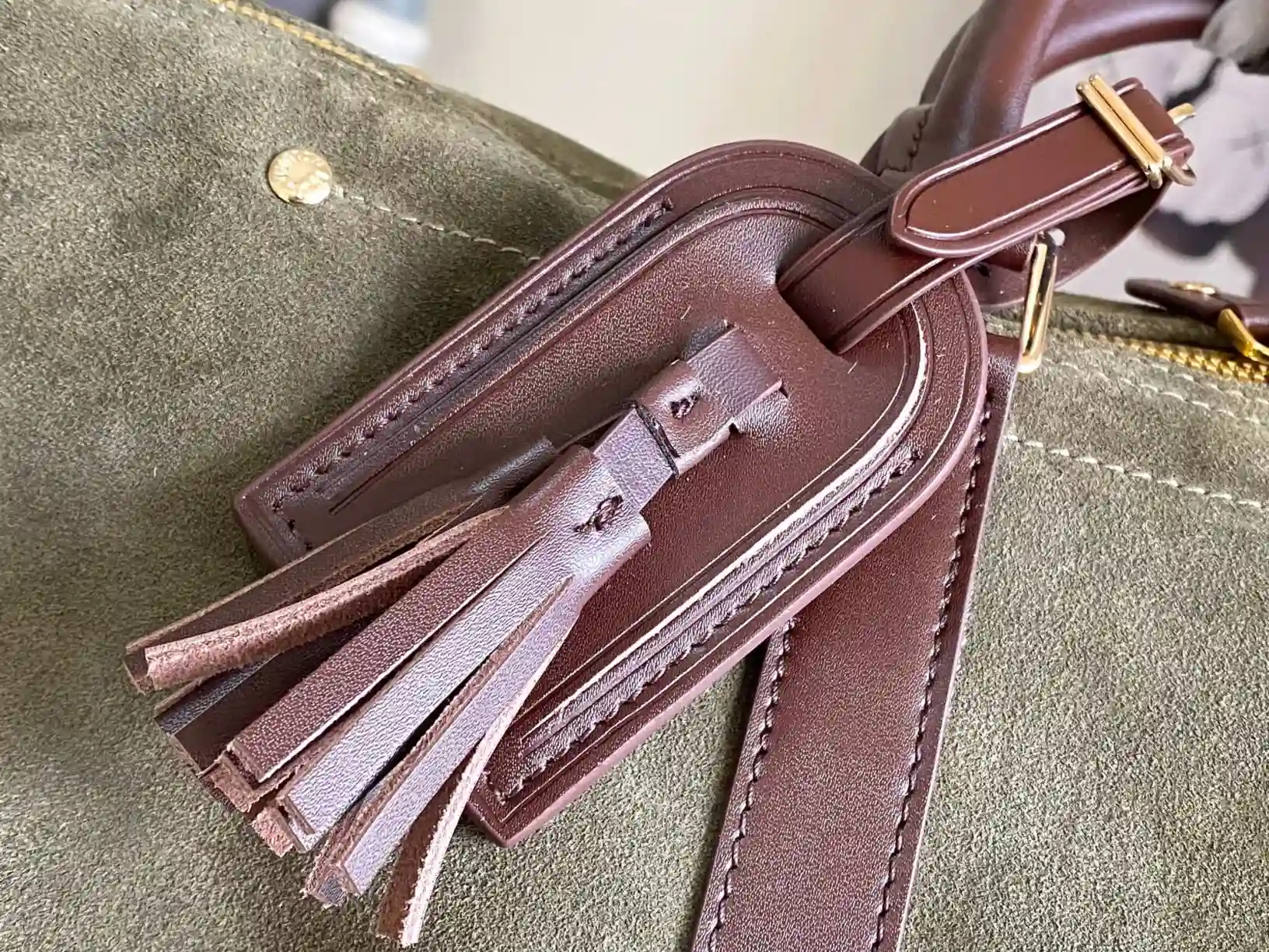 Louis Vuitton Green Keepall Calfskin Tote Bag product photo from LabelPicks