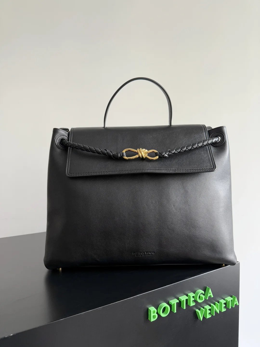 Bottega Veneta Knot Intrecciato Woven Leather Top Handle Bag product photo from LabelPicks