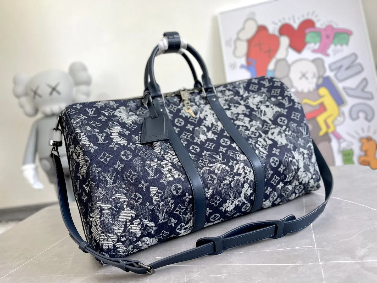 Louis Vuitton Canvas and Leather Keepall Tote Bag product photo from LabelPicks