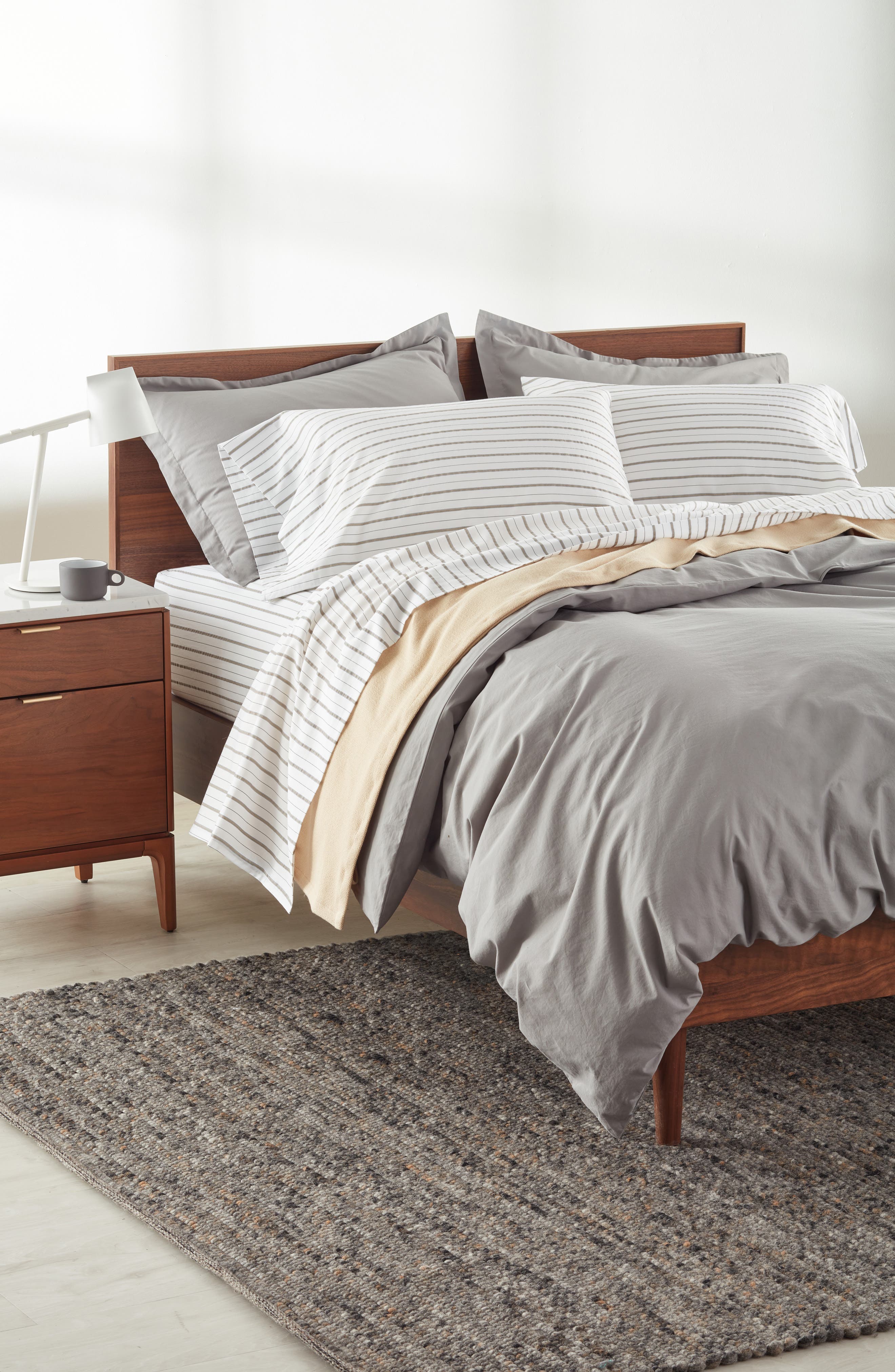 Nordstrom Stripe Organic Cotton Sateen Sheet Set