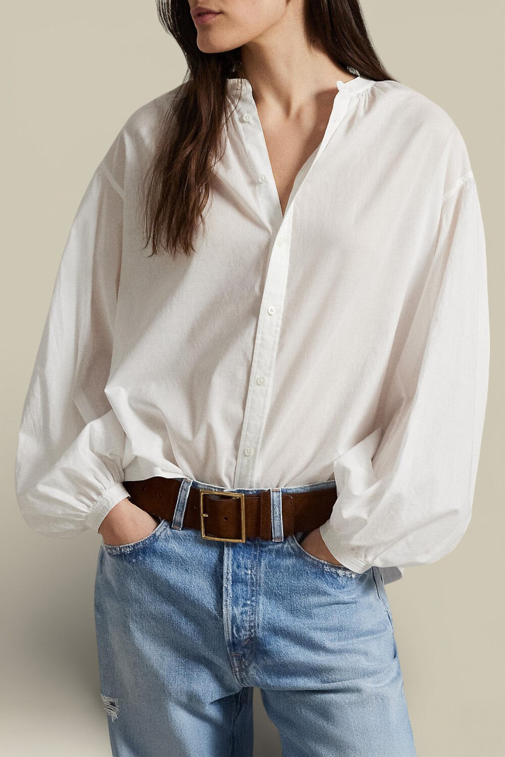 POLO RALPH LAUREN חולצה מכופתרת ארוכה