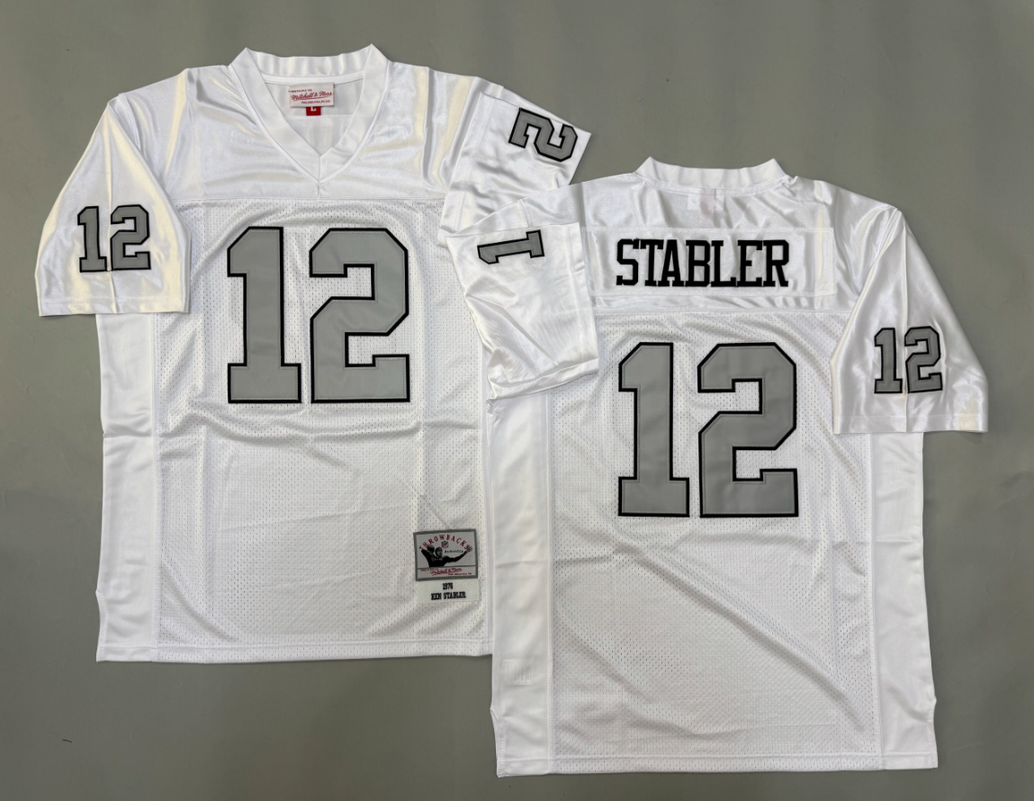 Ken Stabler Las Vegas Raiders Authentic Throwback Retired Player Jersey