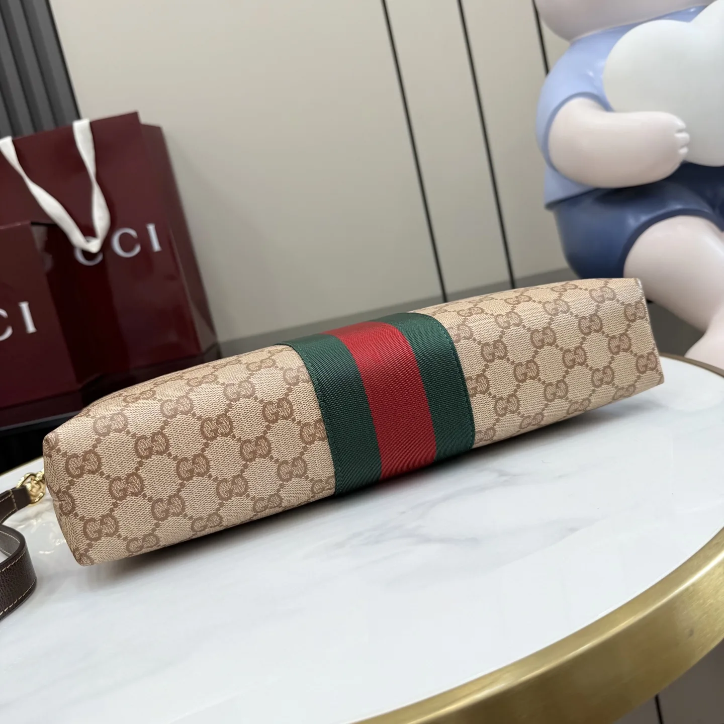 Gucci Beige Generation Canvas and Leather Crossbody Bag product photo from LabelPicks