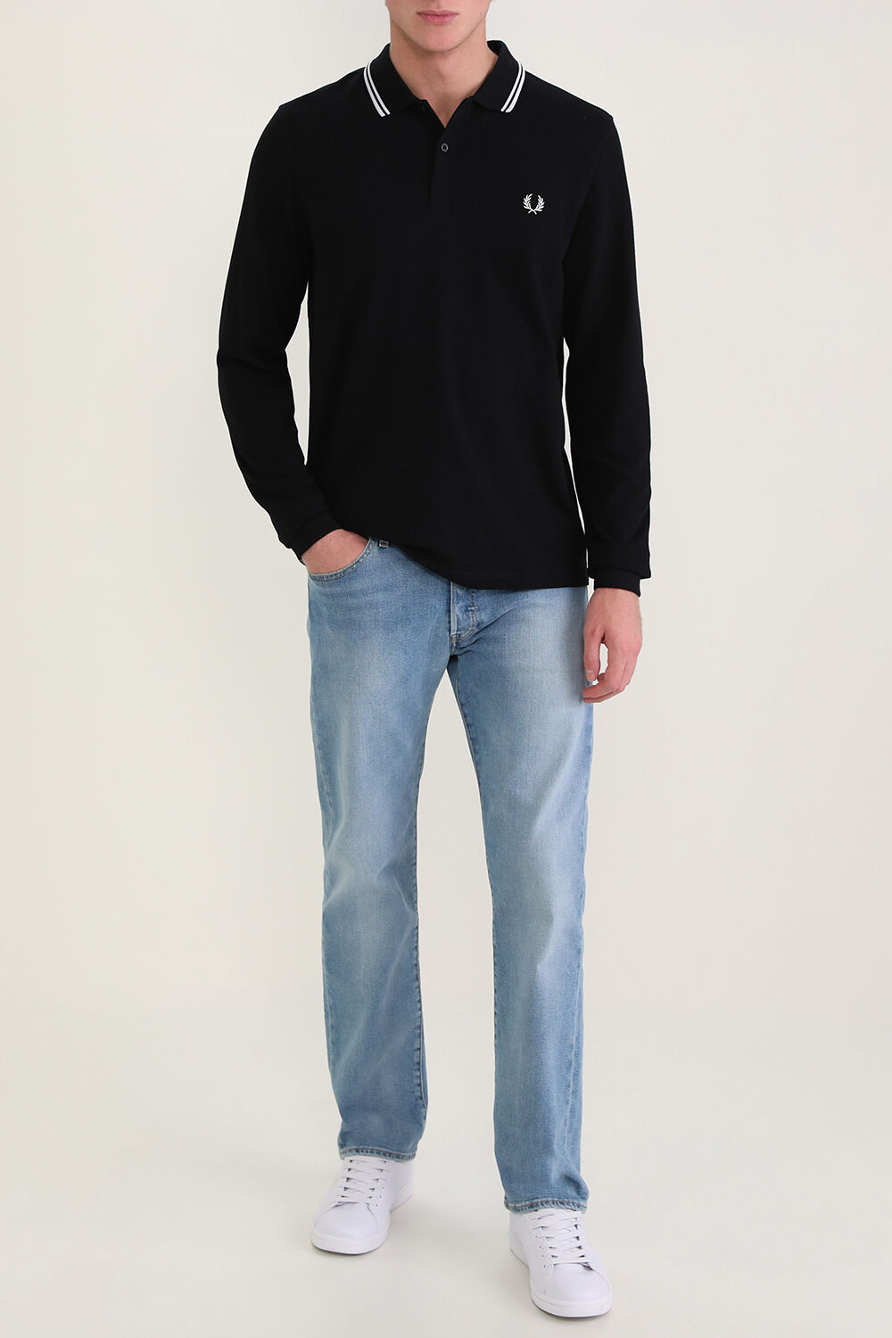 FRED PERRY נעלי סניקרס מעור