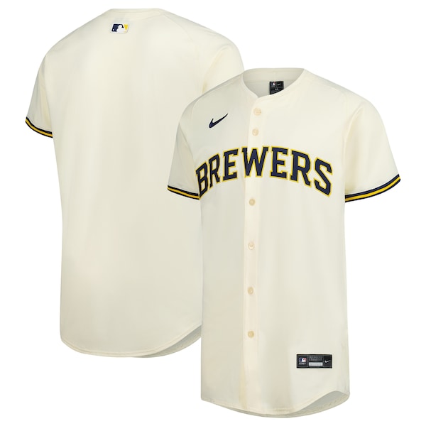 Milwaukee Brewers Nike Home Elite Jersey - Cream