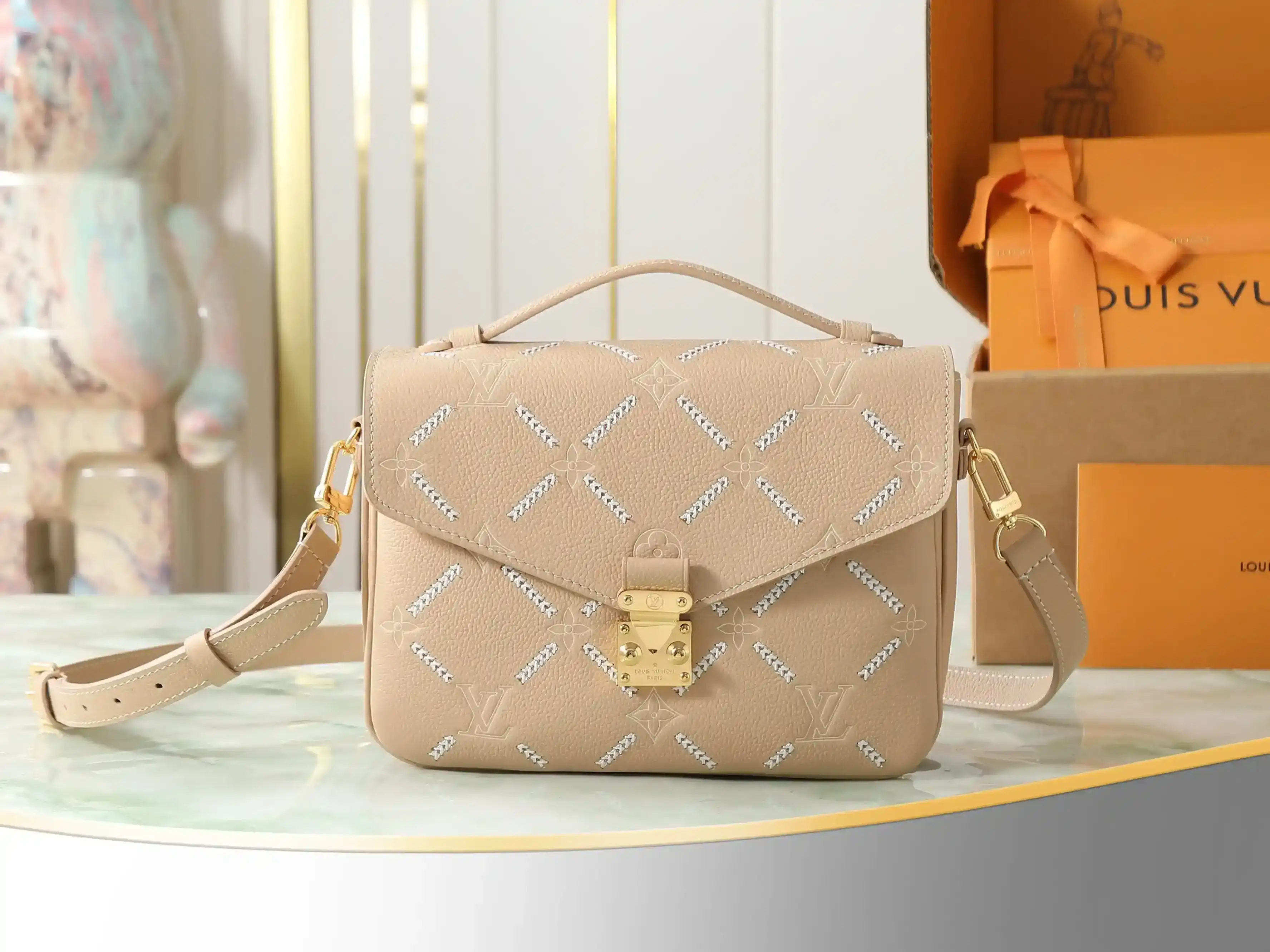 Louis Vuitton Brown Pochette Crossbody Bag product photo from LabelPicks