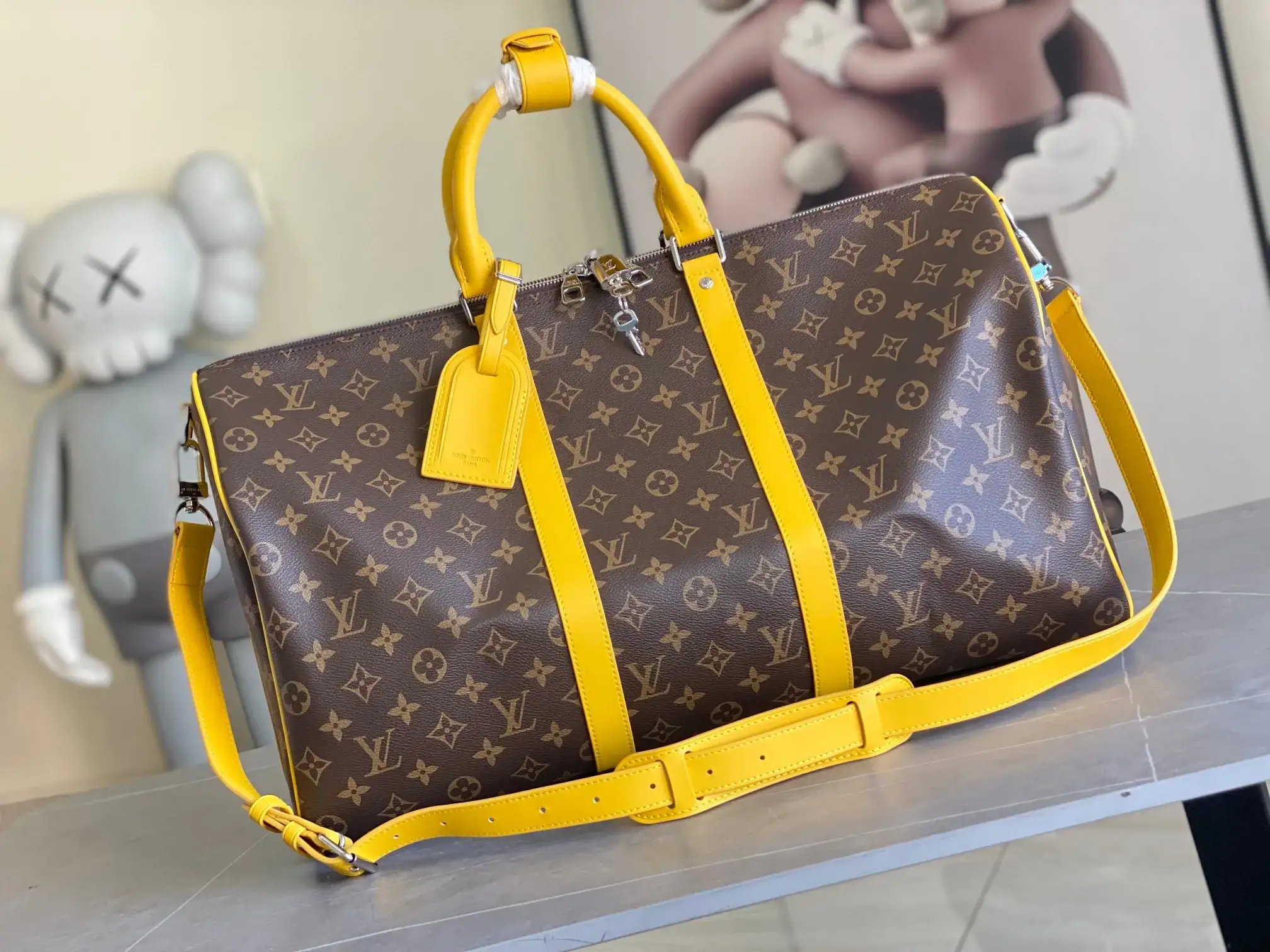 Louis Vuitton Keepall Gold Monogram Canvas Tote Bag product photo from LabelPicks
