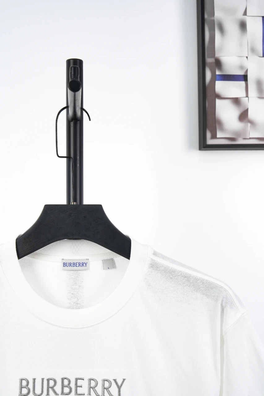 Burberry White Equestrian Knight Embroidered Crewneck T-Shirt product photo from LabelPicks
