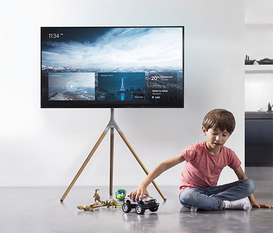 ONE FOR ALL TRIPOD-TV-Halterung »WM7472«, Eiche und Silbergrau