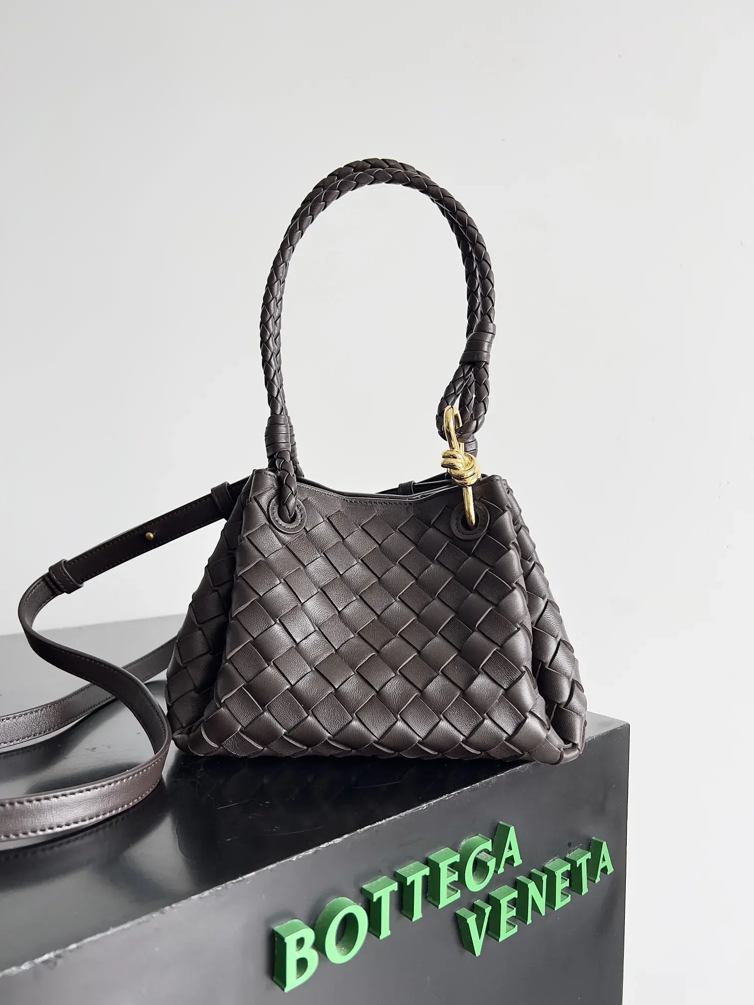 Bottega Veneta Pink Andiamo Top Handle Bag product photo from LabelPicks