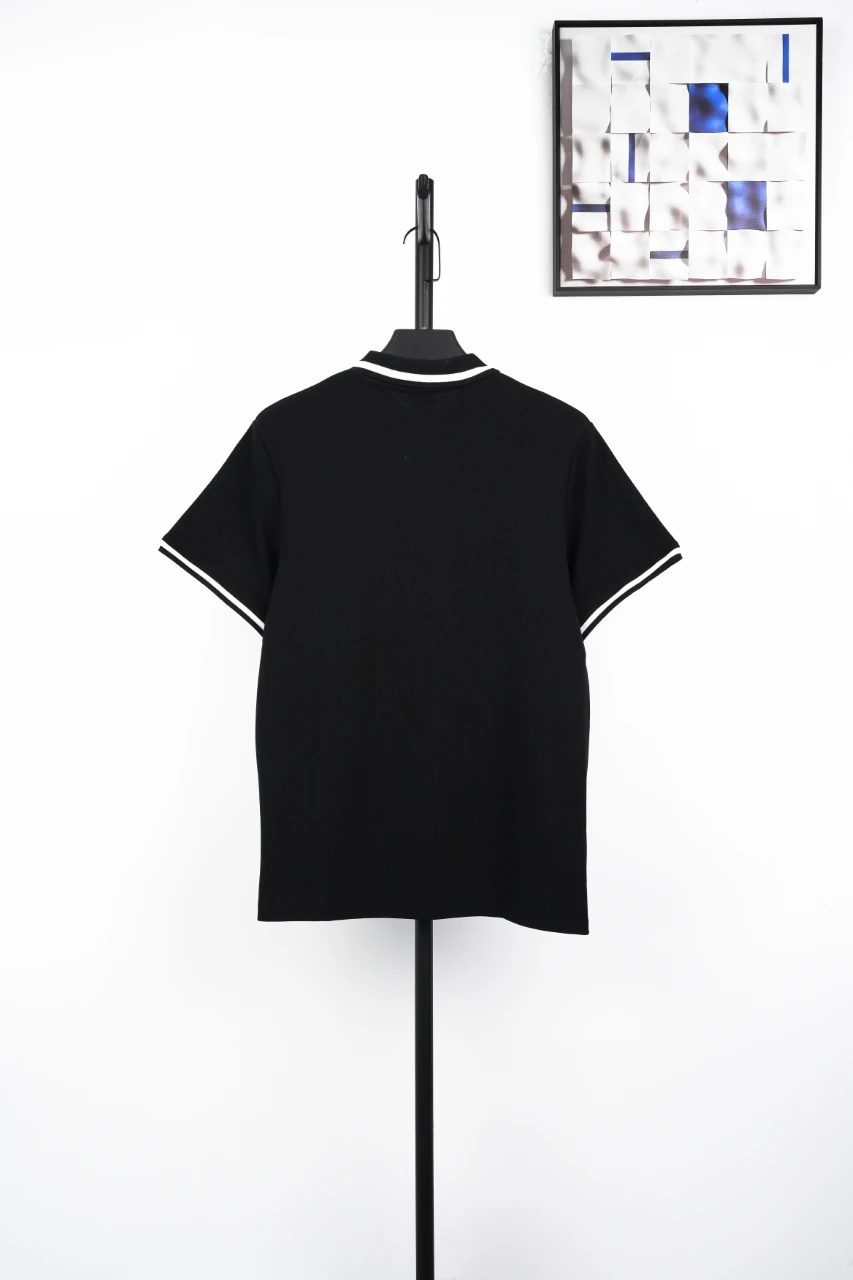 LOEWE Black Contrast-Trim Anagram Polo Shirt product photo from LabelPicks