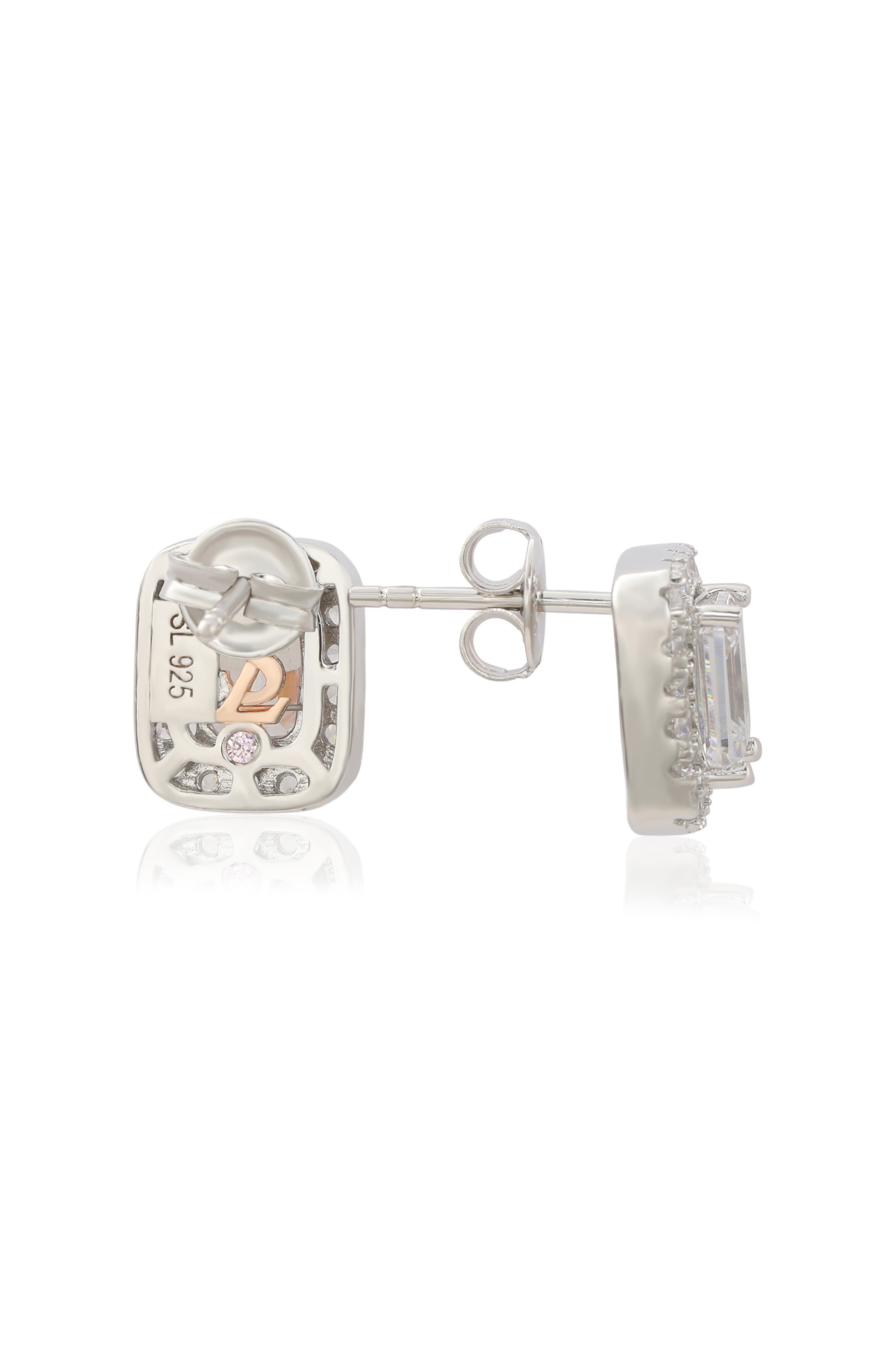 SUZY LEVIAN Sterling Silver Cubic Zirconia Stud Earrings