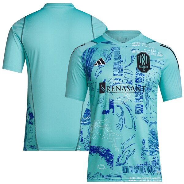 Nashville SC adidas 2024 One Planet Replica Jersey - Green