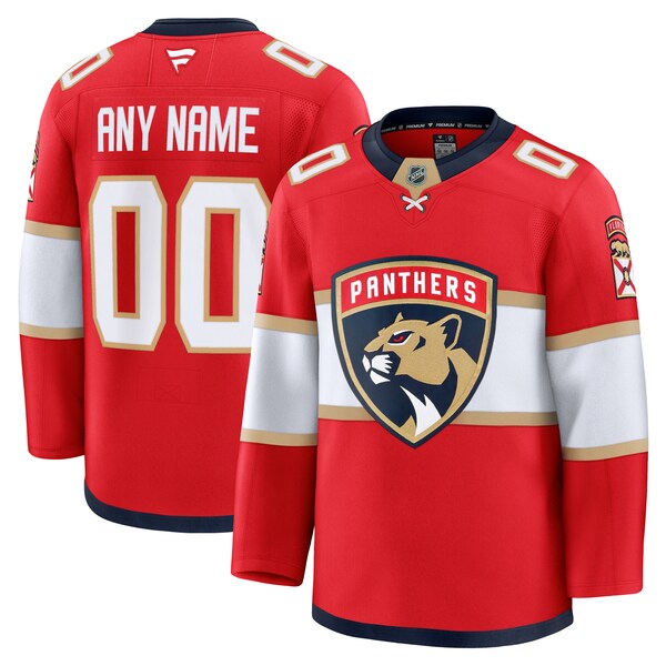 Florida Panthers  Home Premium Custom Jersey - Red