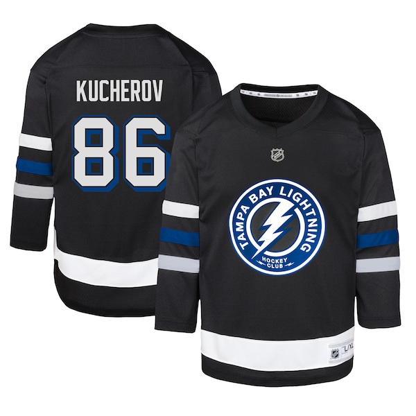 Nikita Kucherov Tampa Bay Lightning Youth Alternate Replica Player Jersey - Black