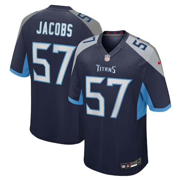 Curtis Jacobs Tennessee Titans Nike Team Game Jersey -  Navy