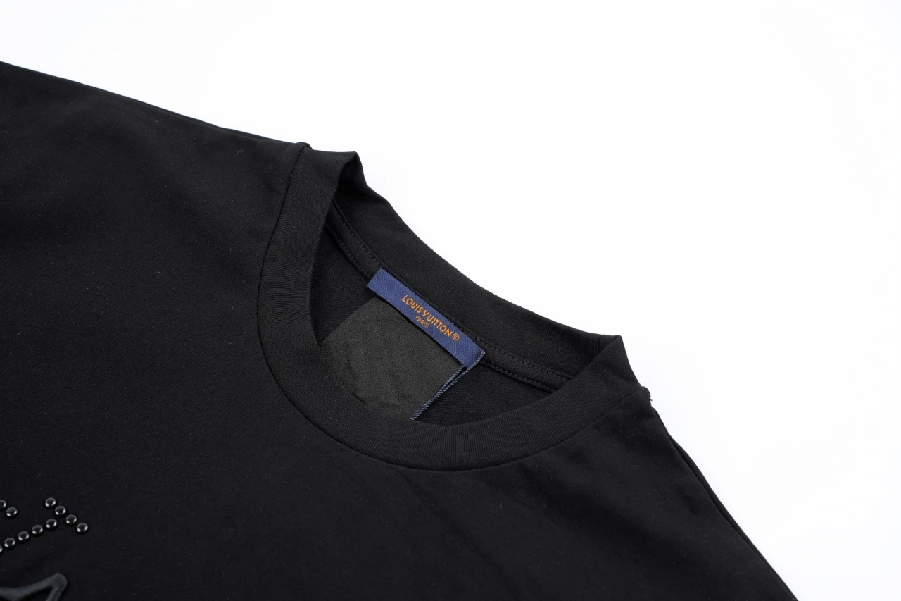 Louis Vuitton Black Stud Embroidered T-Shirt product photo from LabelPicks