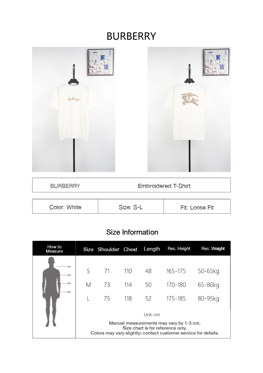 Burberry Off White Heart Rope Equestrian Knight Embroidered T-Shirt product photo from LabelPicks