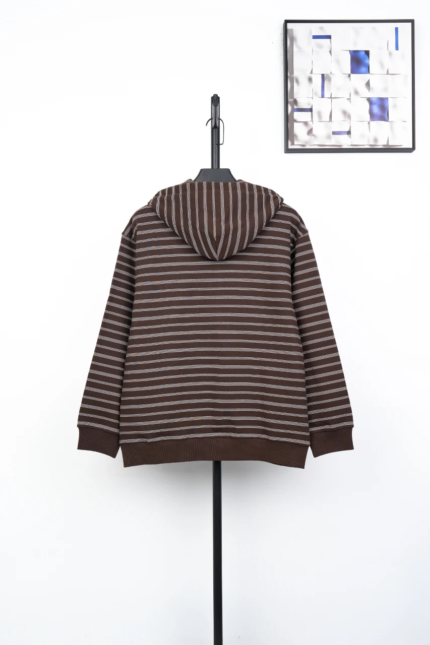 Miu Miu Coffee Brown Logo Stripe Zip Jacket product photo from LabelPicks