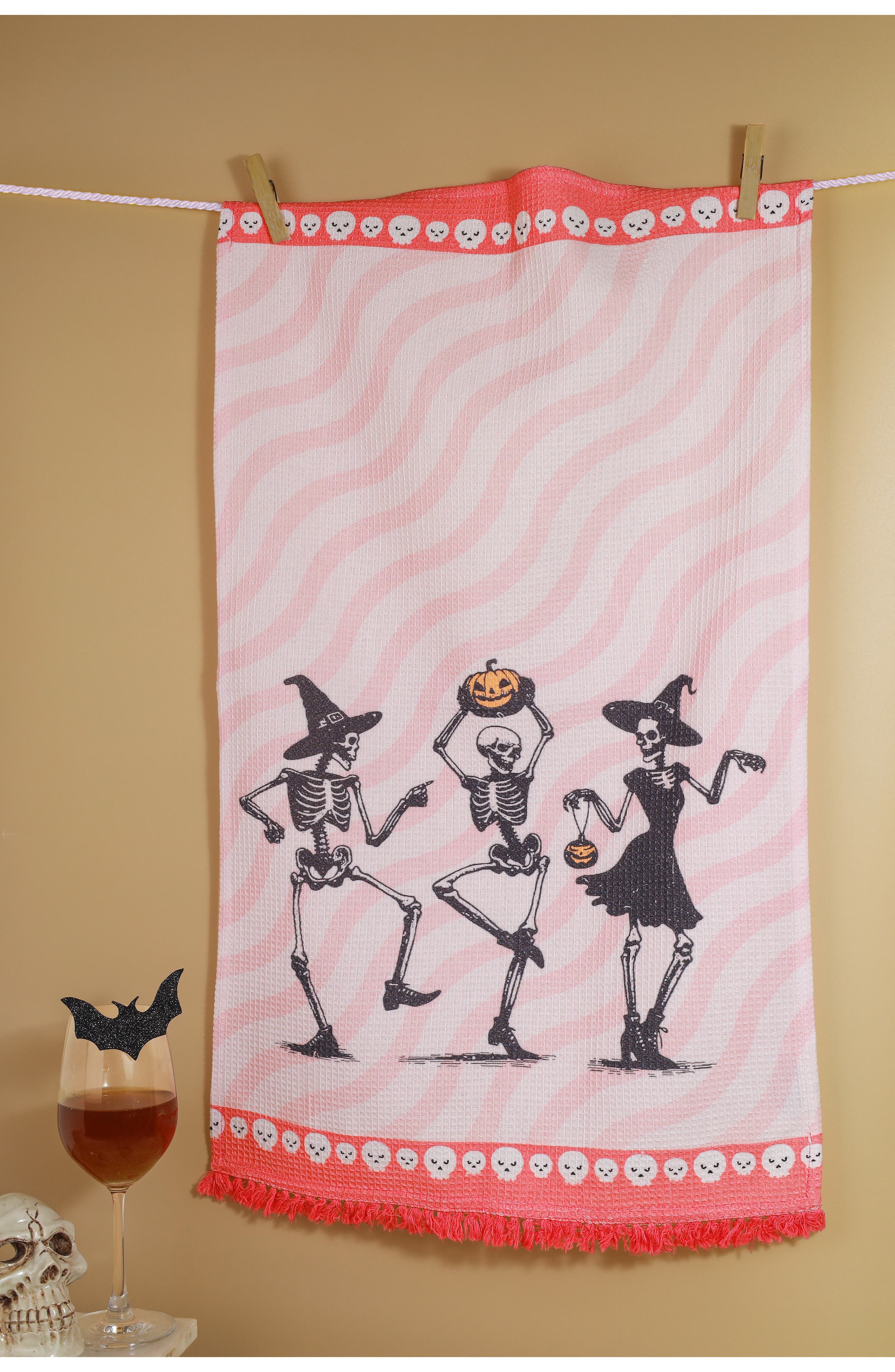 Tiramisu Set of Three The Danse Macabre Halloween Kitchen Towels