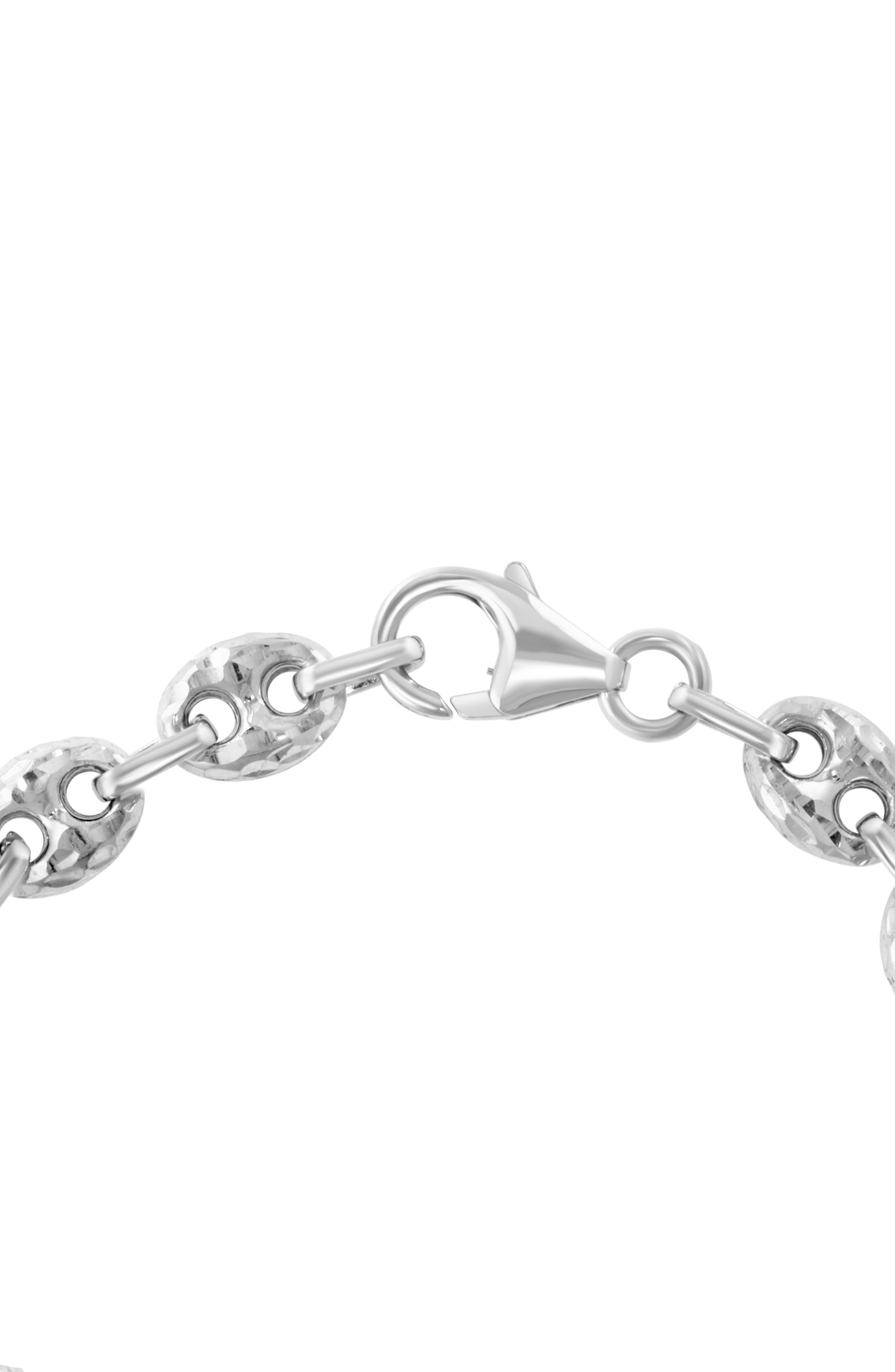 EFFY Sterling Silver Hammered Mariner Chain Bracelet