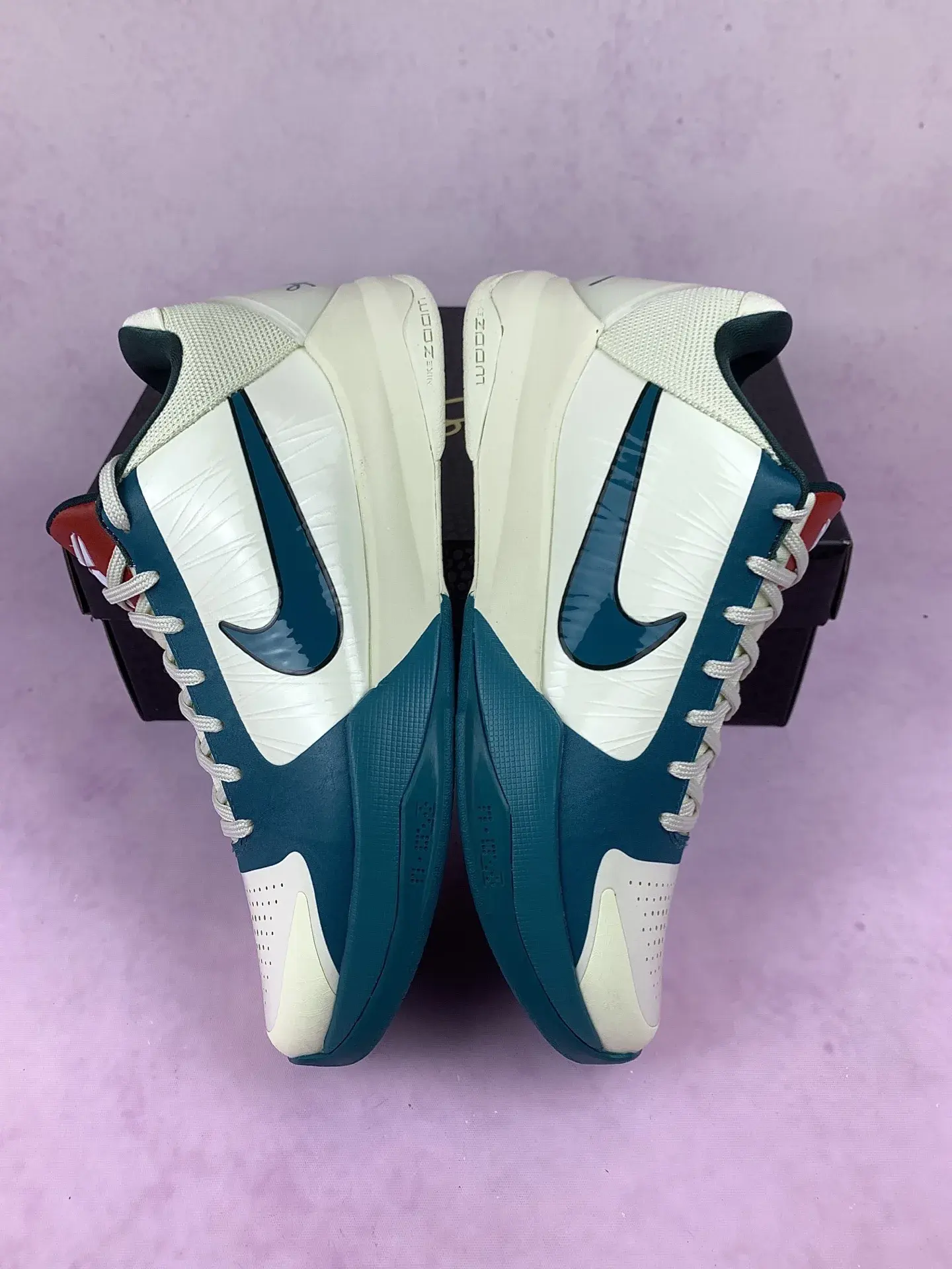 Kobe 5 Protro x Caitlin Clark 'Coconut Milk and Bright Spruce' Shoes product photo from LabelPicks