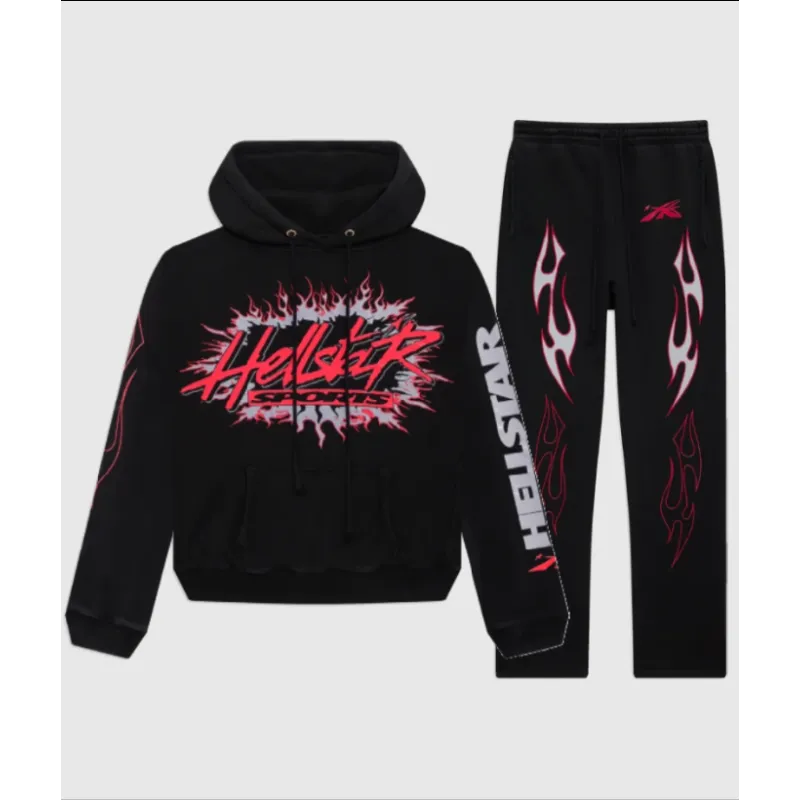 Hellstar Future Flame Tracksuit Black