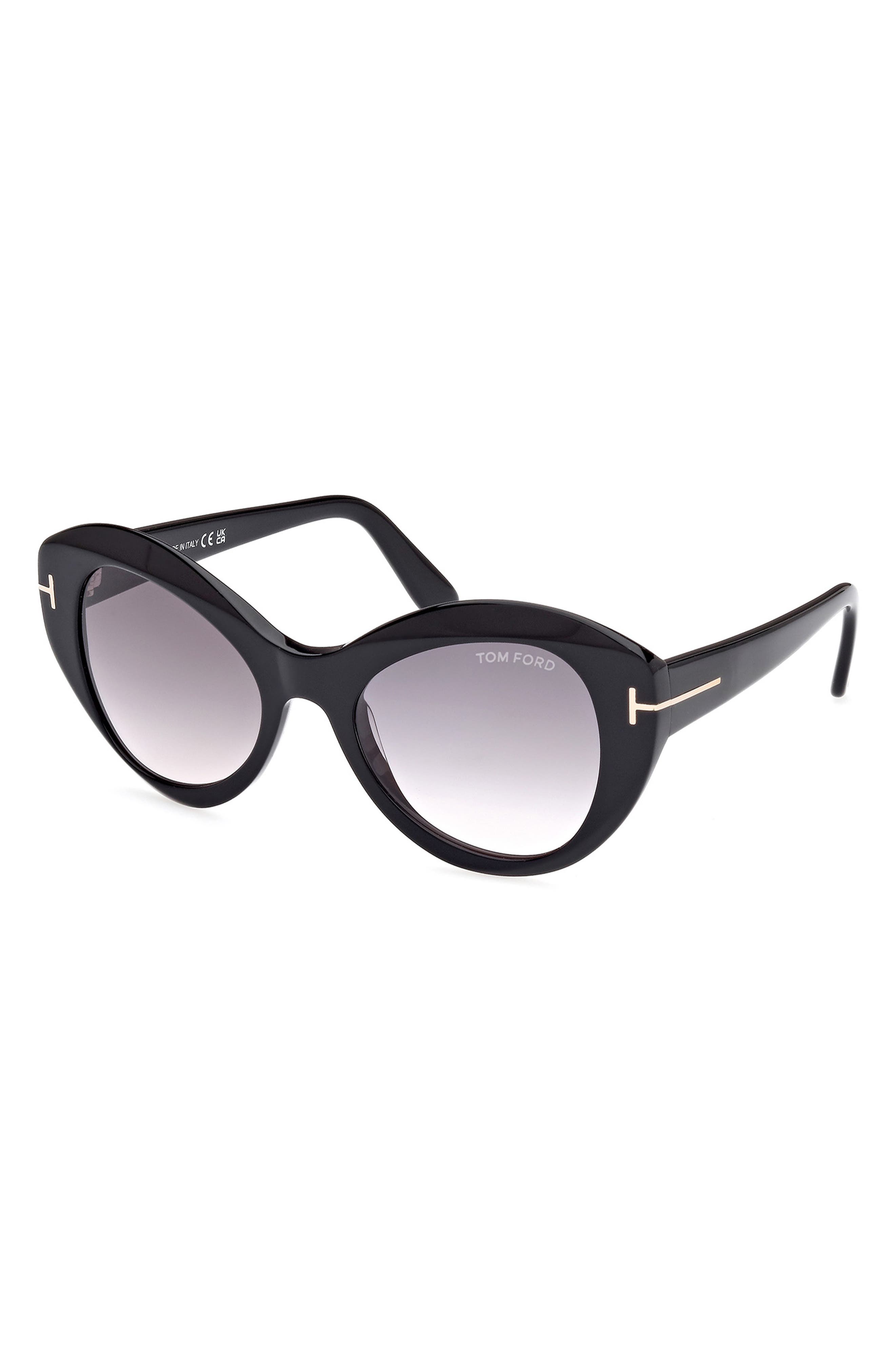 TOM FORD Guinivere 52mm Round Sunglasses