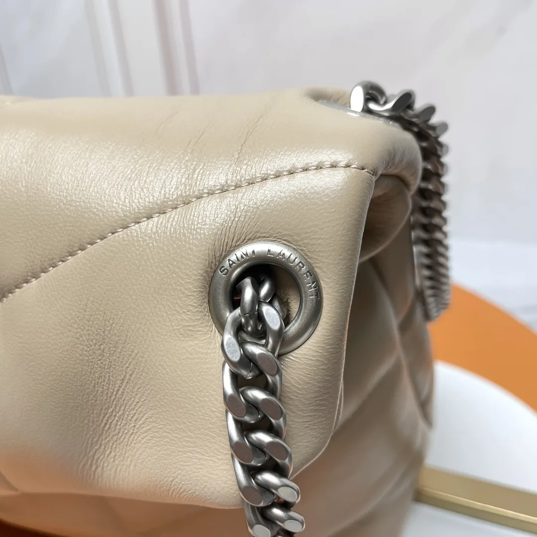 Saint Laurent Beige Loulou Quilted Leather Shoulder Bag product photo from LabelPicks