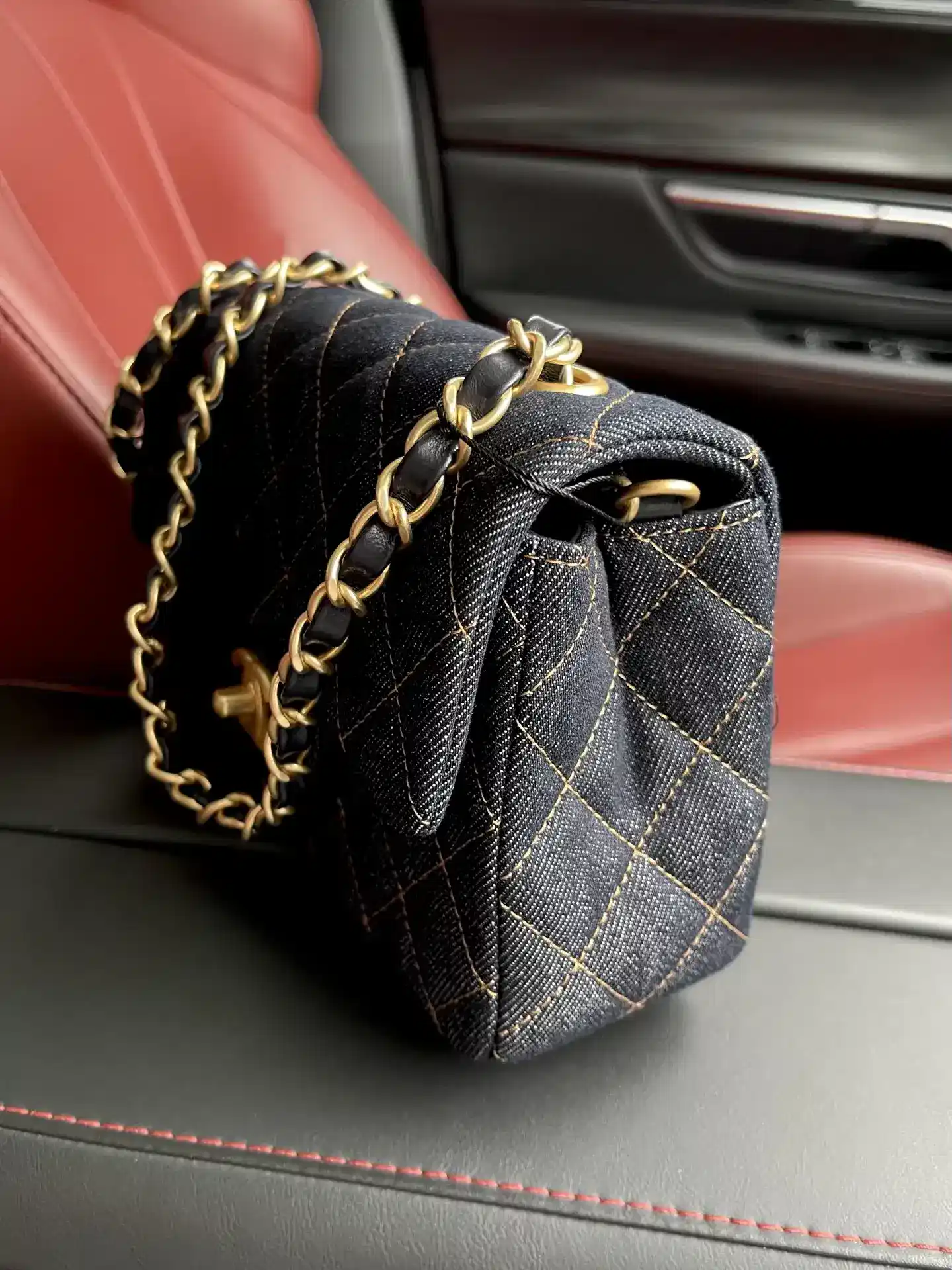 Chanel Classic Flap Navy Denim Shoulder Bag product photo from LabelPicks
