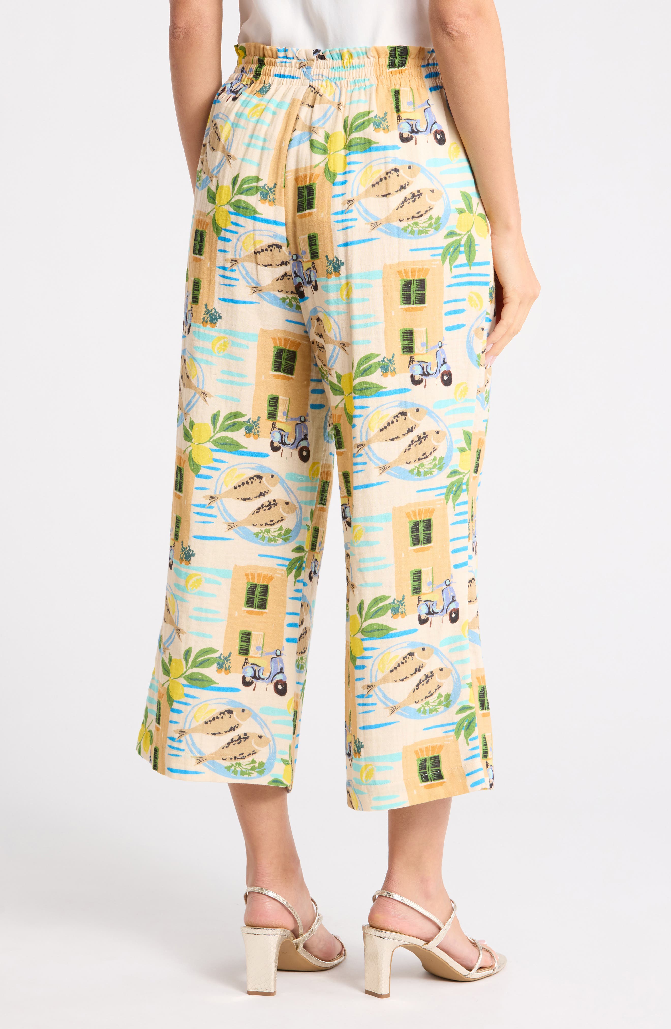 DR2 by Daniel Rainn Print Wide Leg Pants