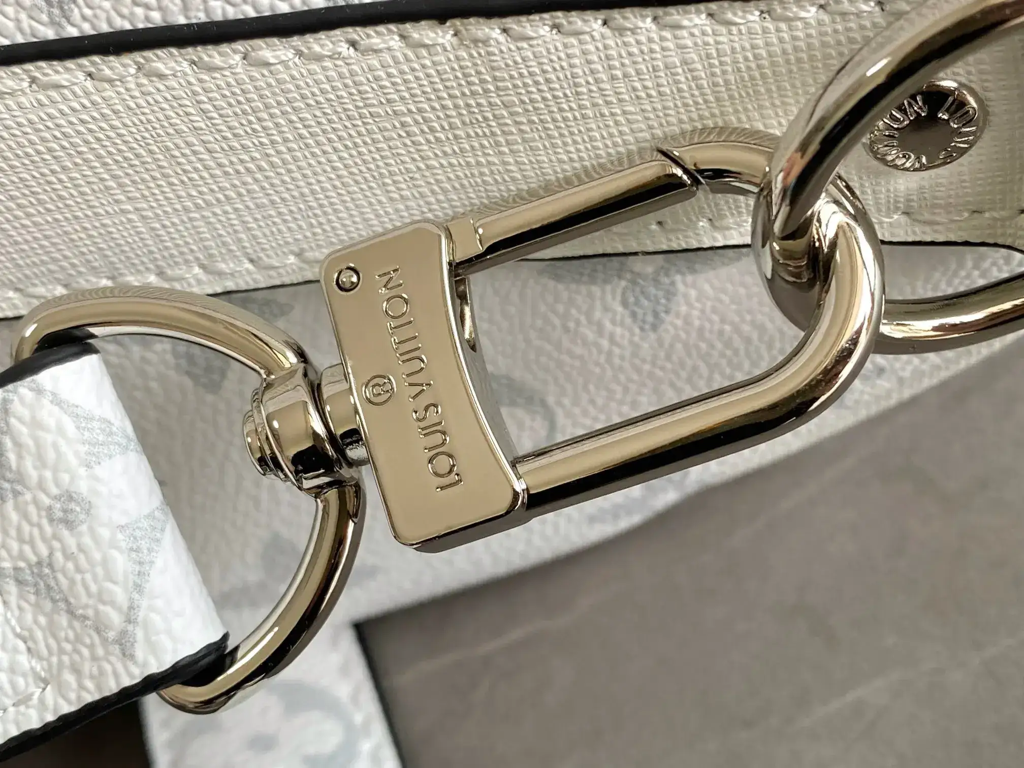 Louis Vuitton Keepall White Canvas and Leather Tote Bag product photo from LabelPicks
