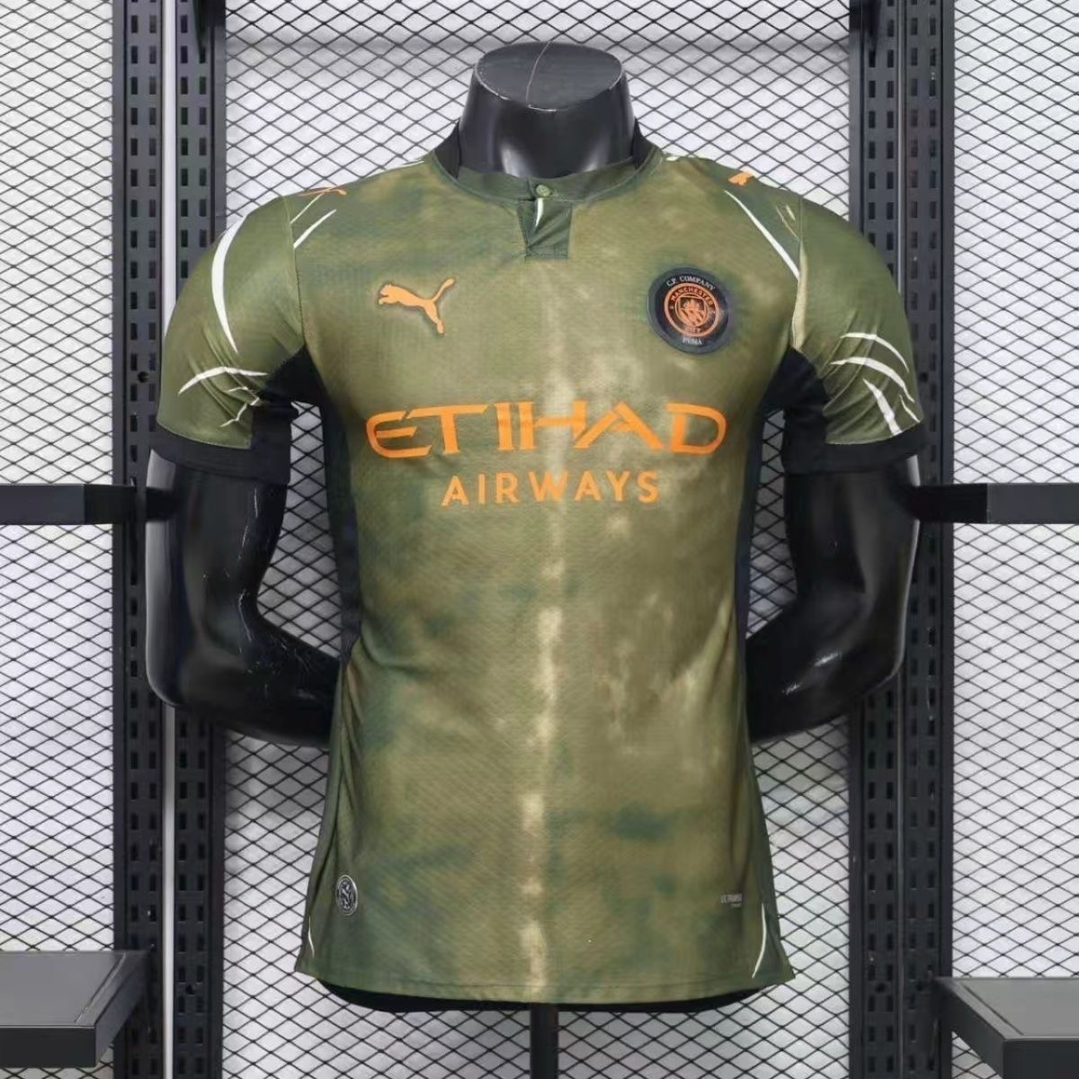 Player Edition 2627 New Manchester City Three Football Short-sleeved Sportswear Top