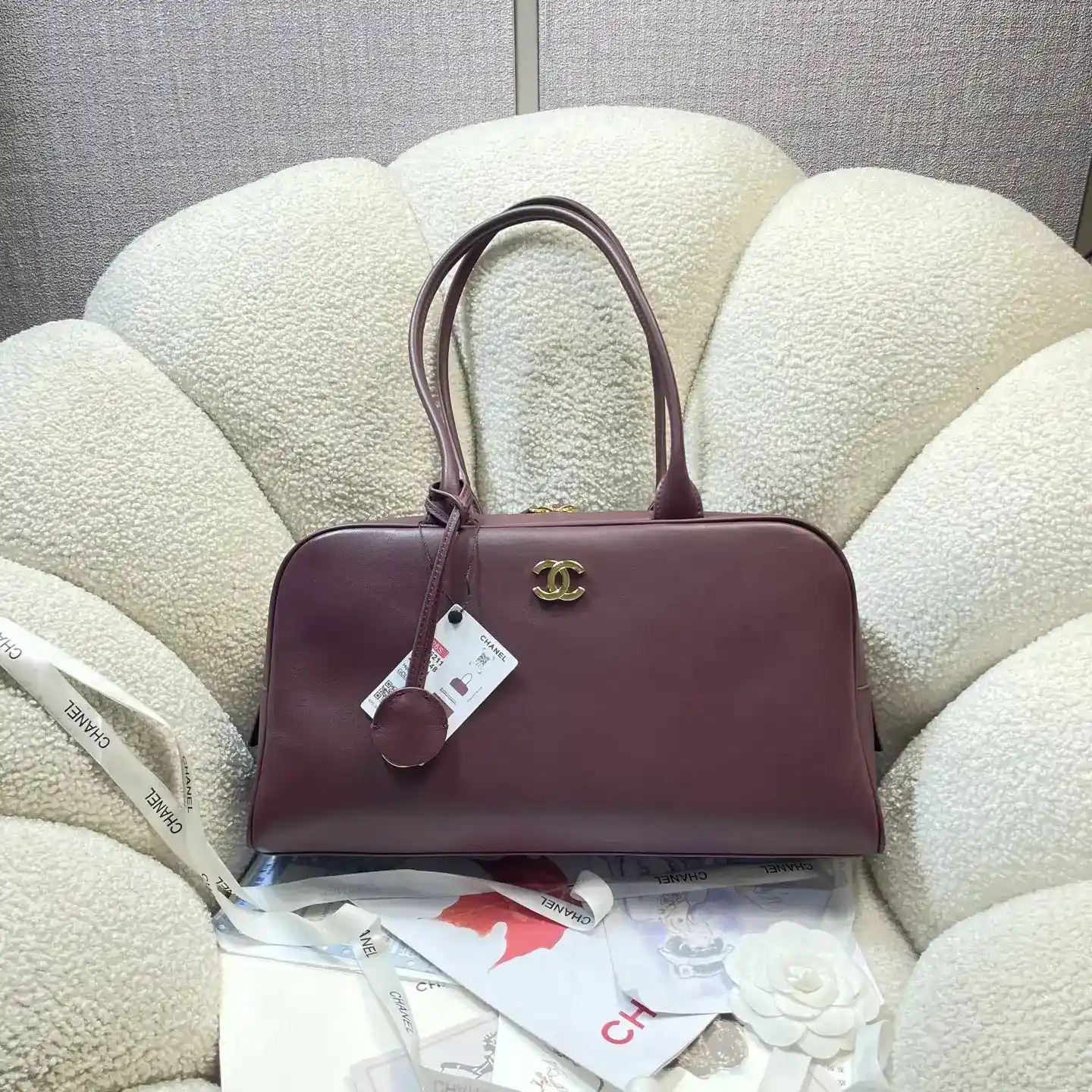 Chanel Gold Quilted Leather Top Handle Bag product photo from LabelPicks
