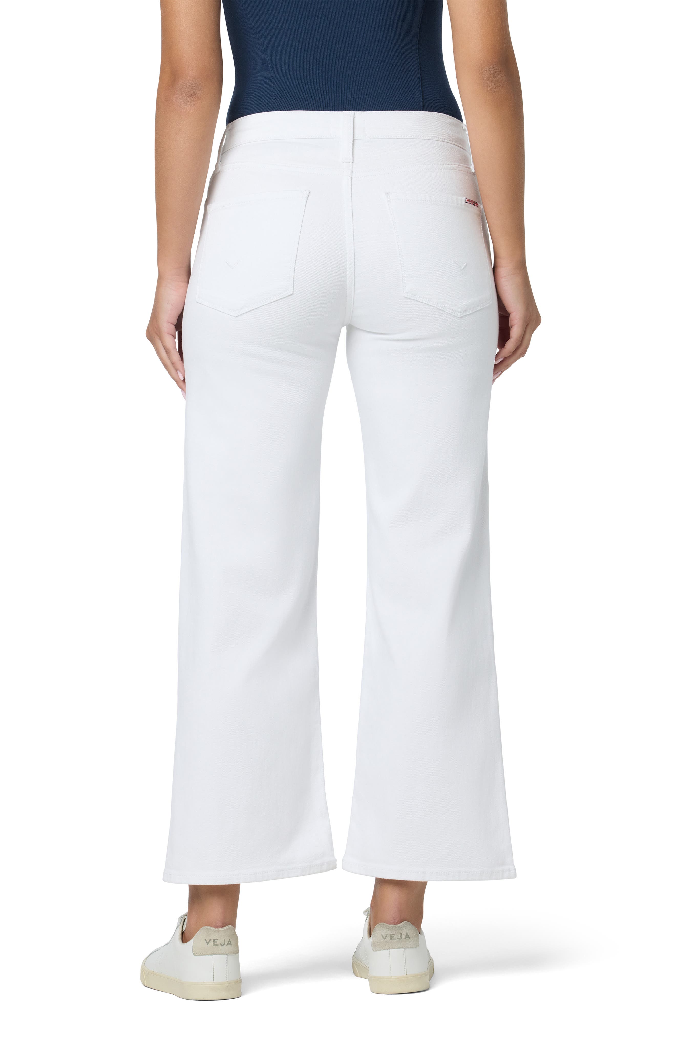 Hudson Jeans Rosalie High Waist Ankle Wide Leg Jeans