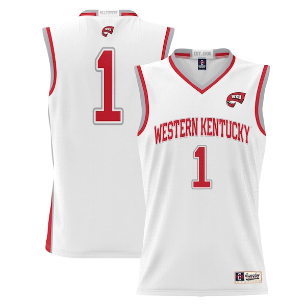 #1 Western Kentucky Hilltoppers GameDay Greats Youth Lightweight Basketball Jersey - White/Red/Black